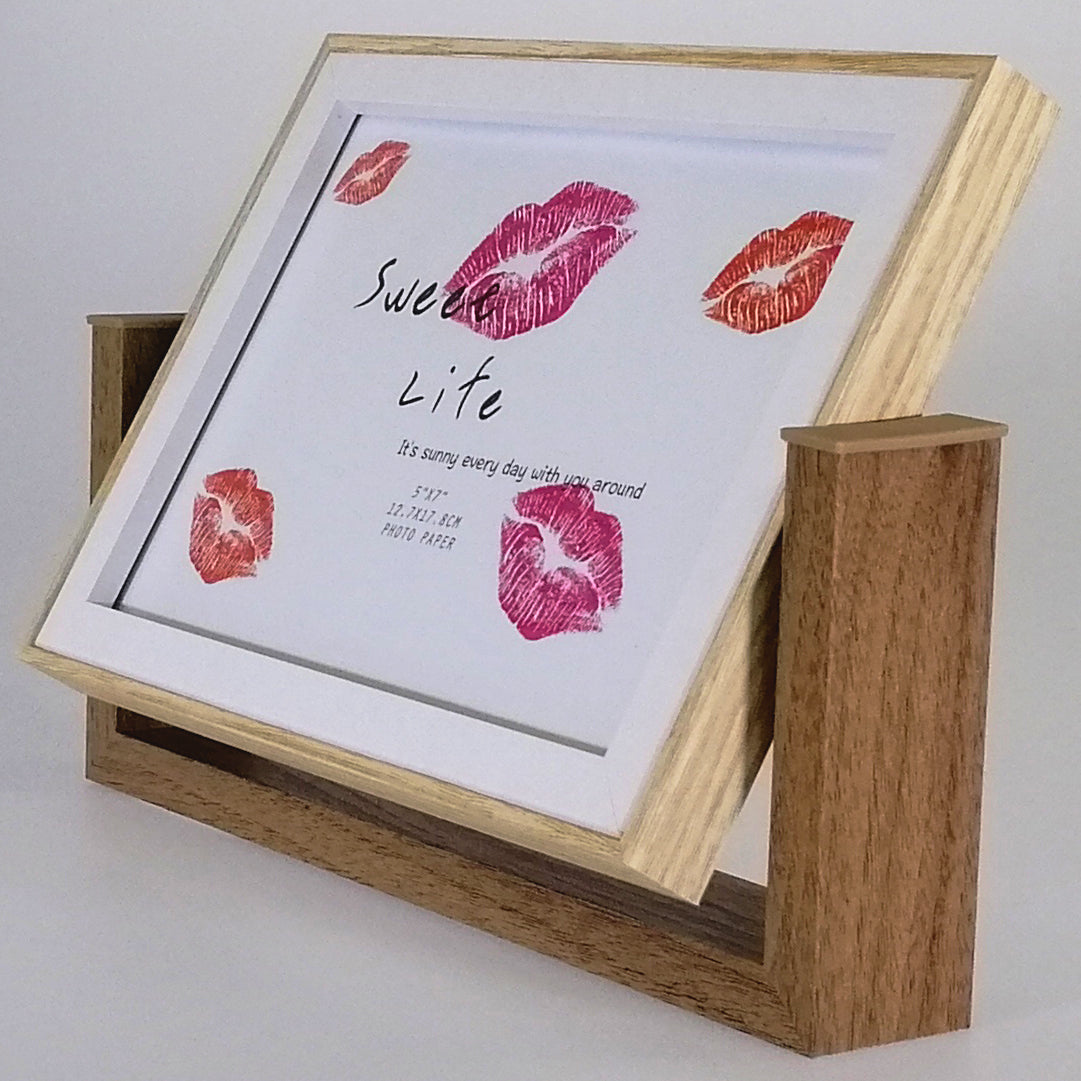 Two-Tone Mirror Spin Photo Frame - 5"x 7"