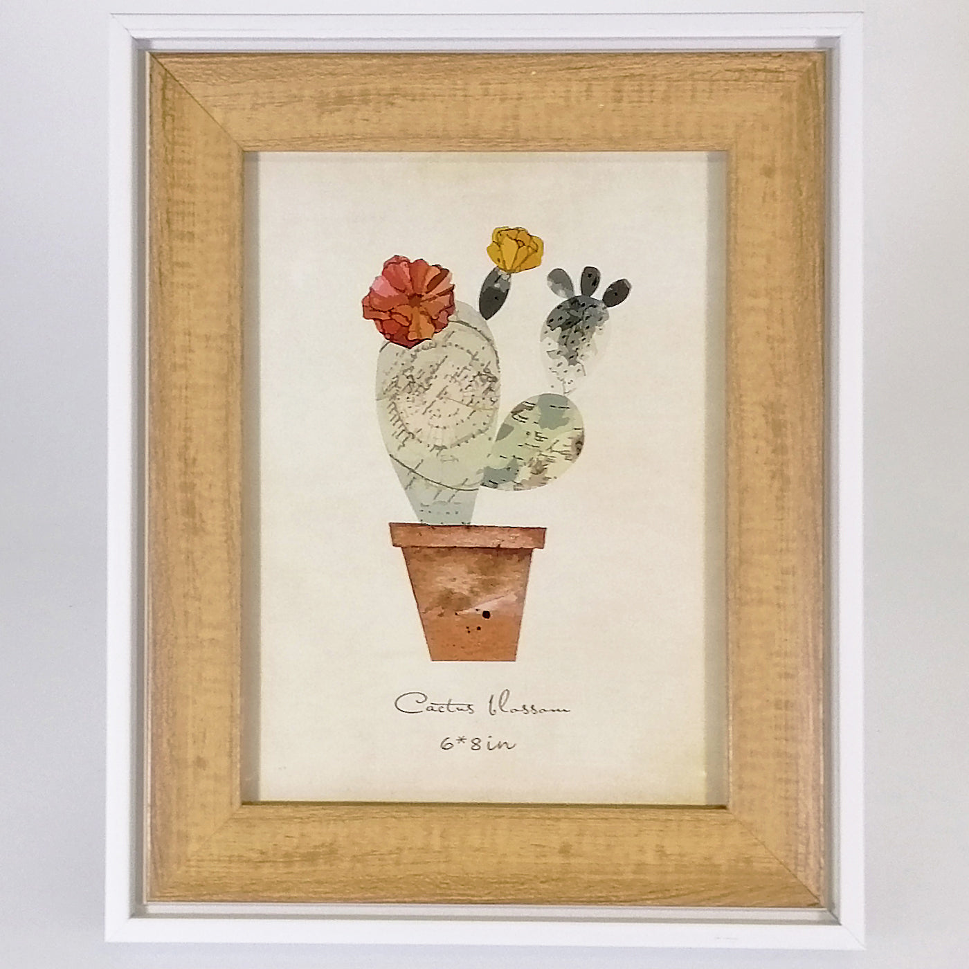 Contrast Wooden Photo Frame - 6"x 8"