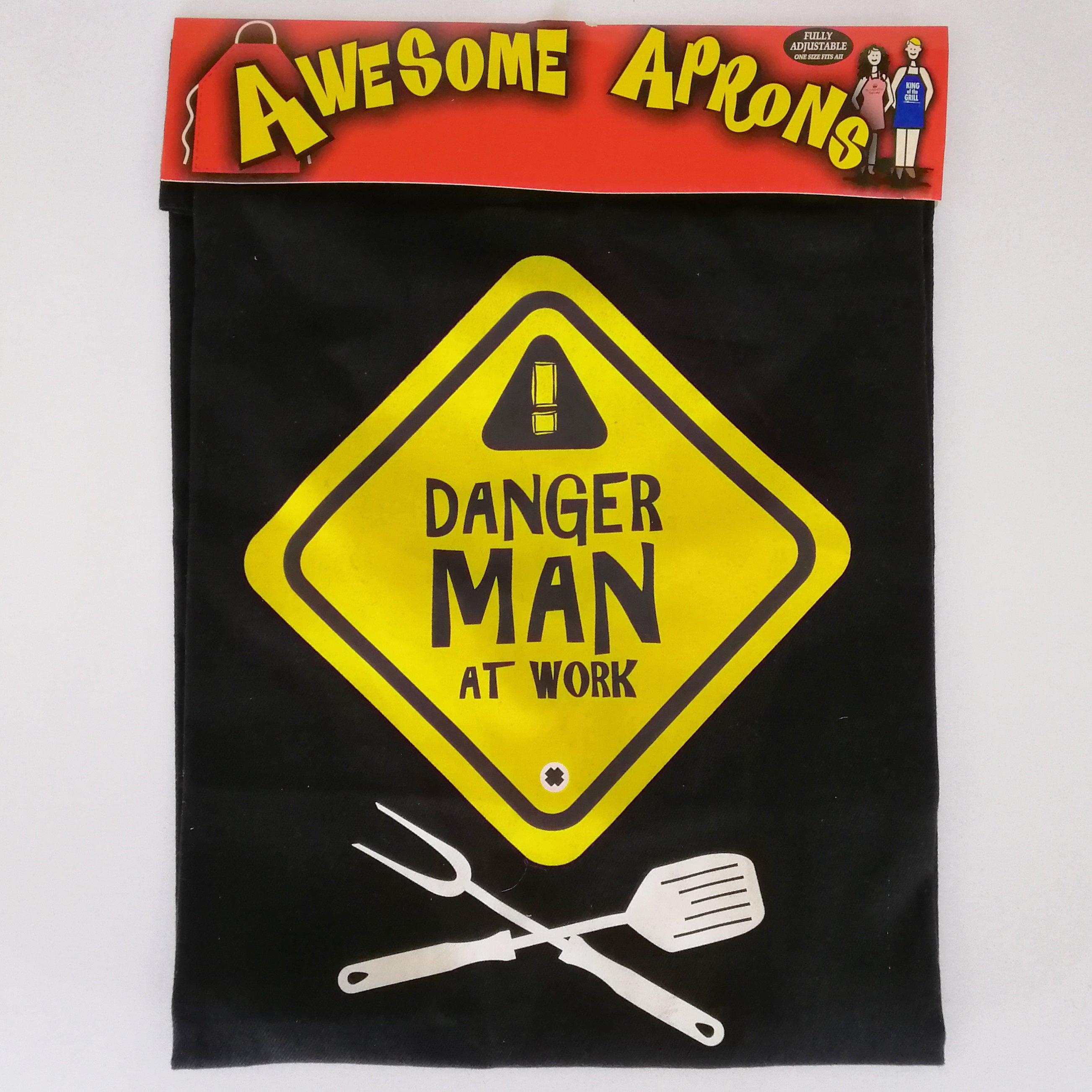 BBQ Apron - 'Danger Man at Work'
