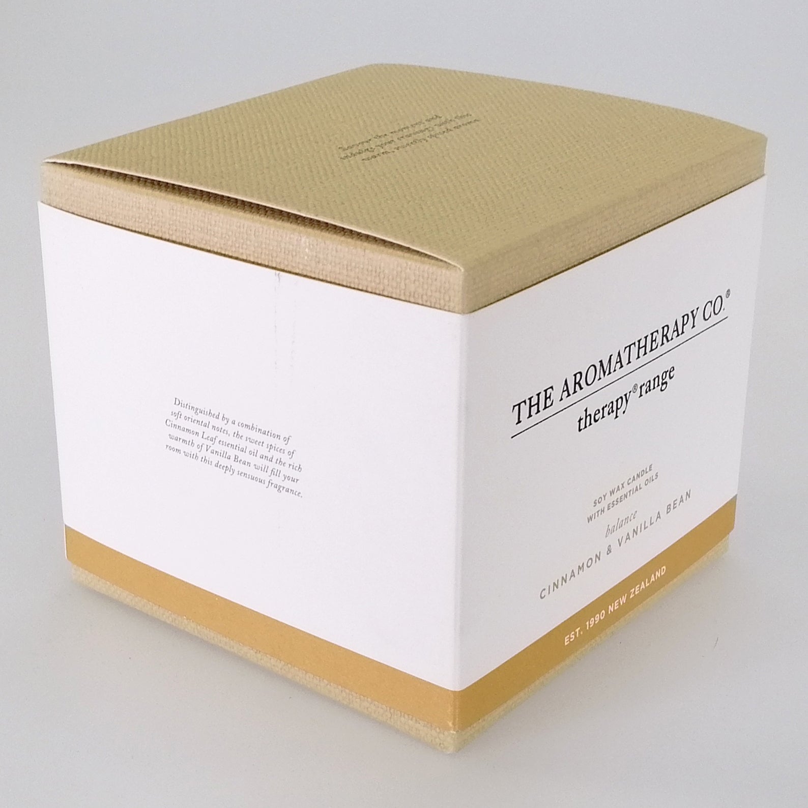 The Aromatherapy Company - Therapy Range 'Balance' - Candle - Cinnamon & Vanilla Bean