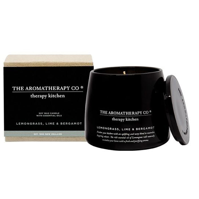 The Aromatherapy Company - Therapy Kitchen - Chef's Candle - Lemongrass, Lime & Bergamot