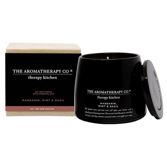 The Aromatherapy Company - Therapy Kitchen - Chef's Candle - Mandarin, Mint & Basil