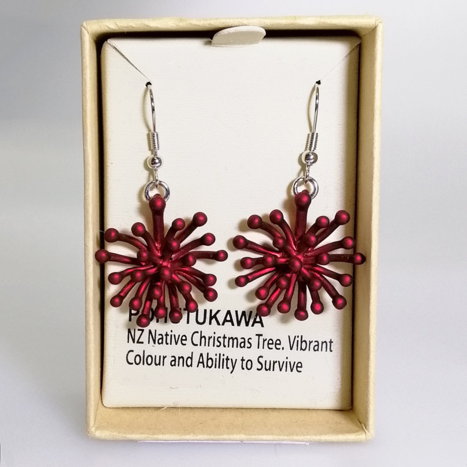 Kiwicraft - Red Pohutukawa Earrings