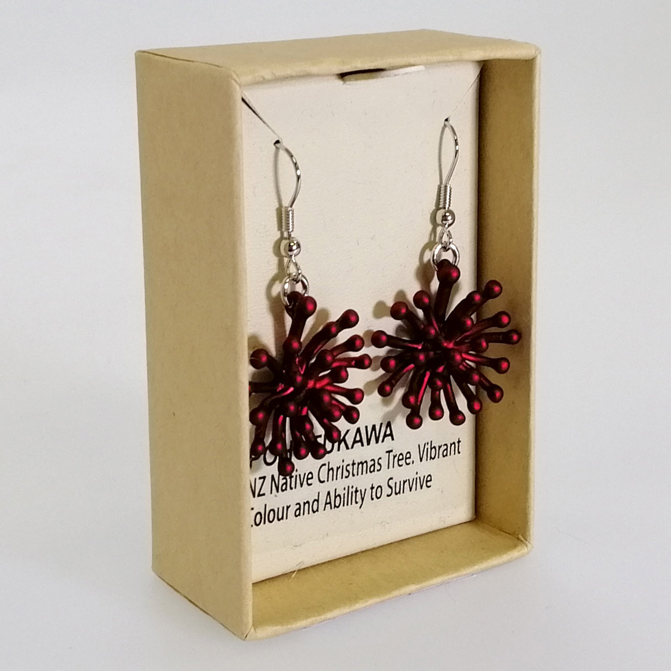 Kiwicraft - Red Pohutukawa Earrings