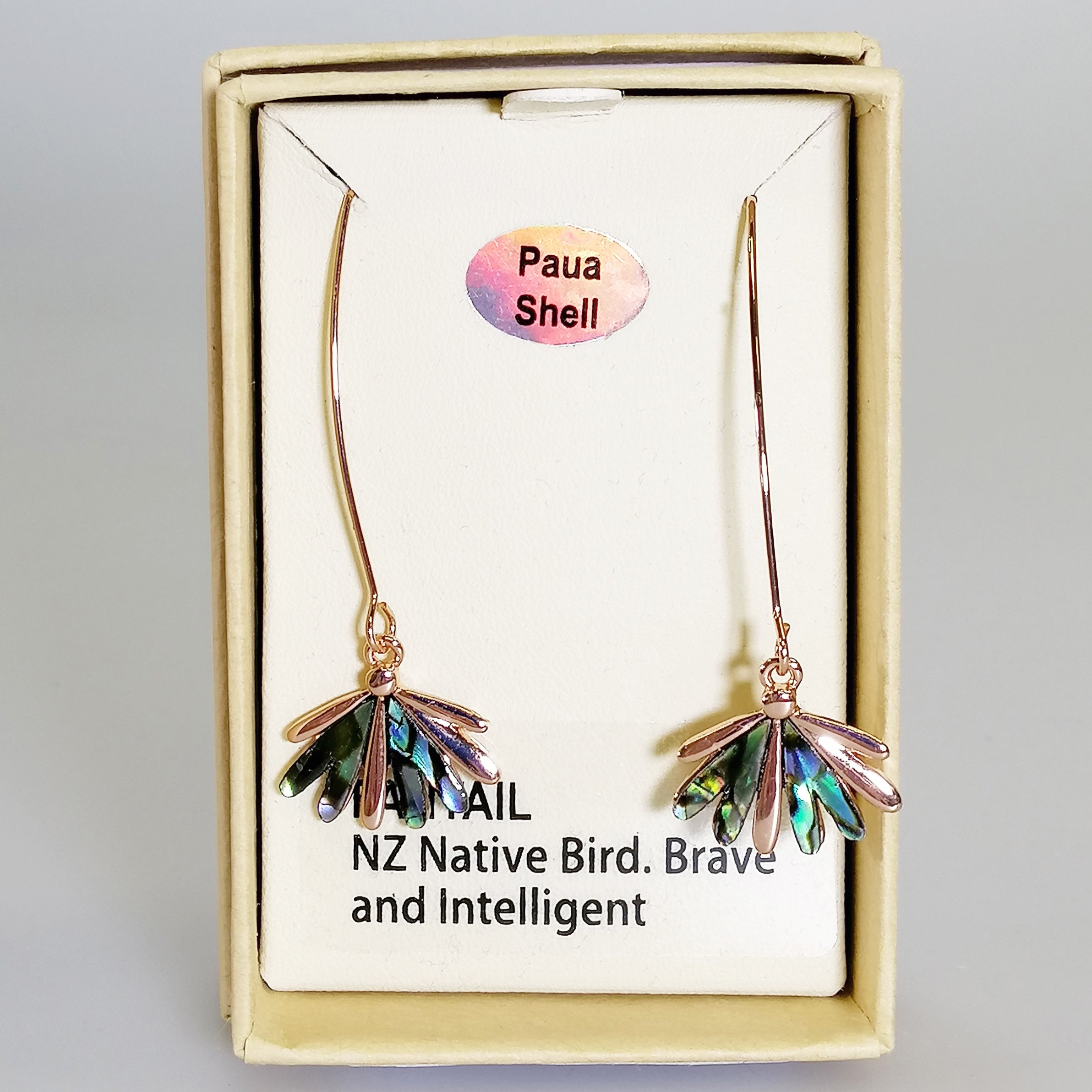 Kiwicraft - Paua Fantail Earrings
