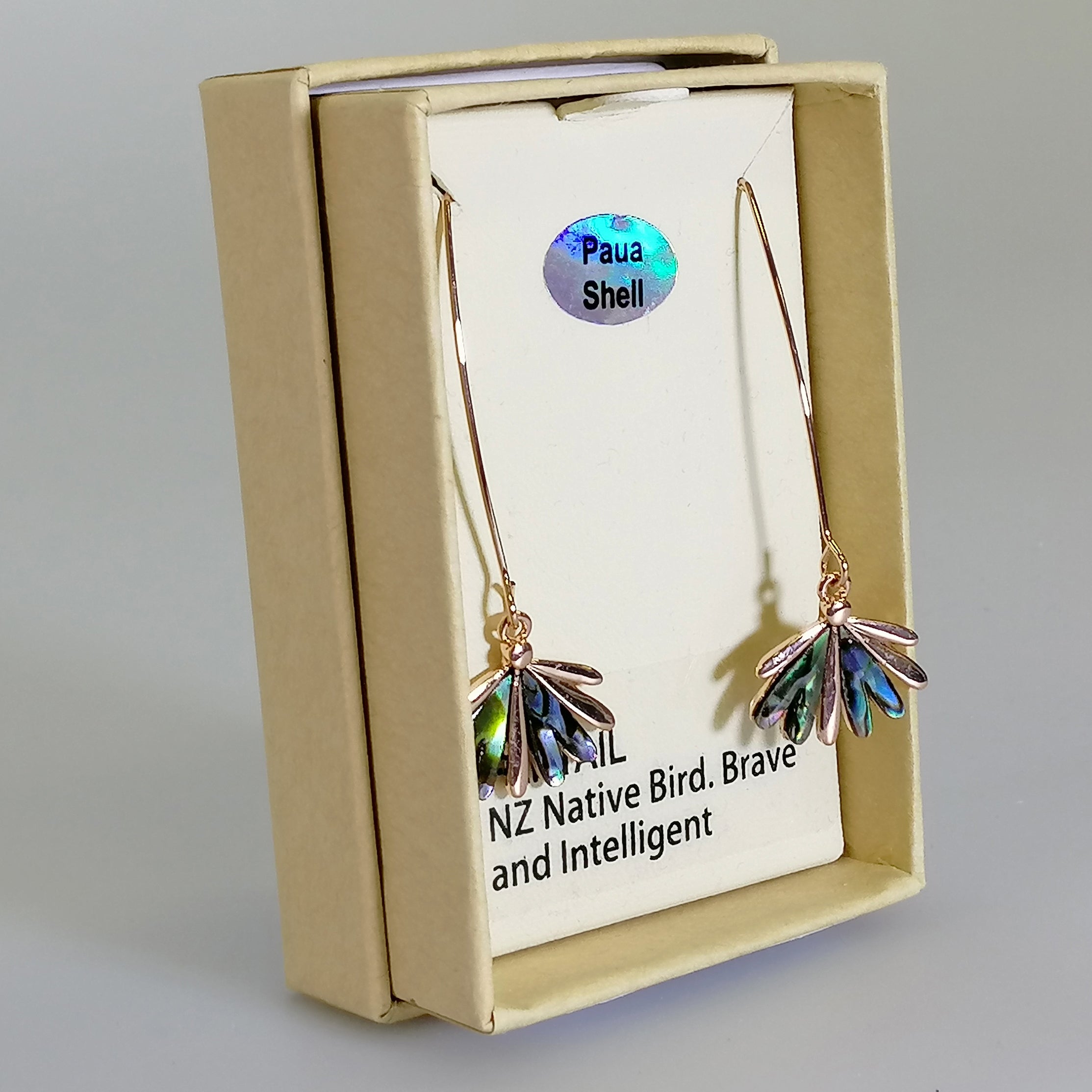 Kiwicraft - Paua Fantail Earrings