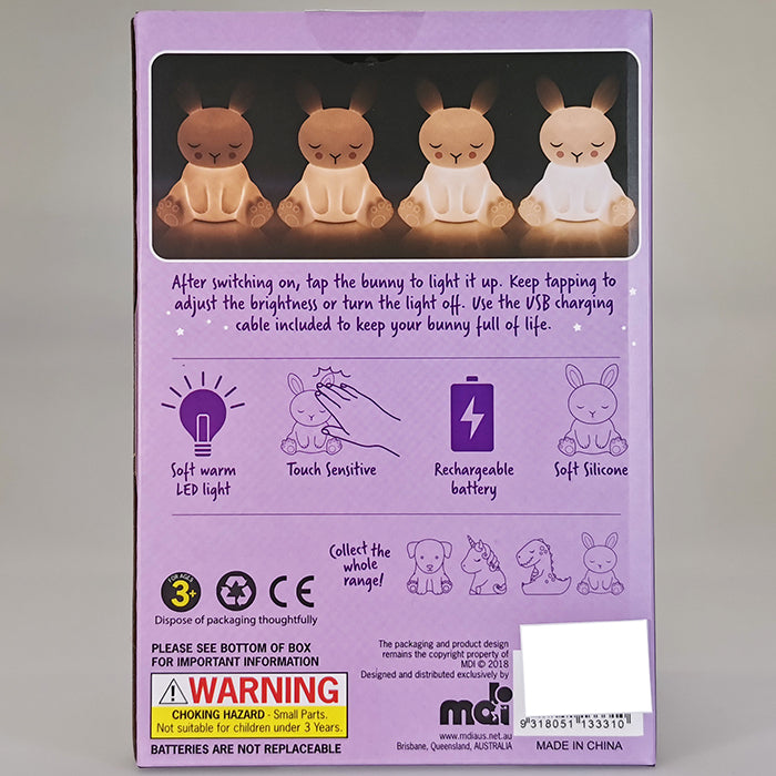 Silicone Touch Night Light - Bunny