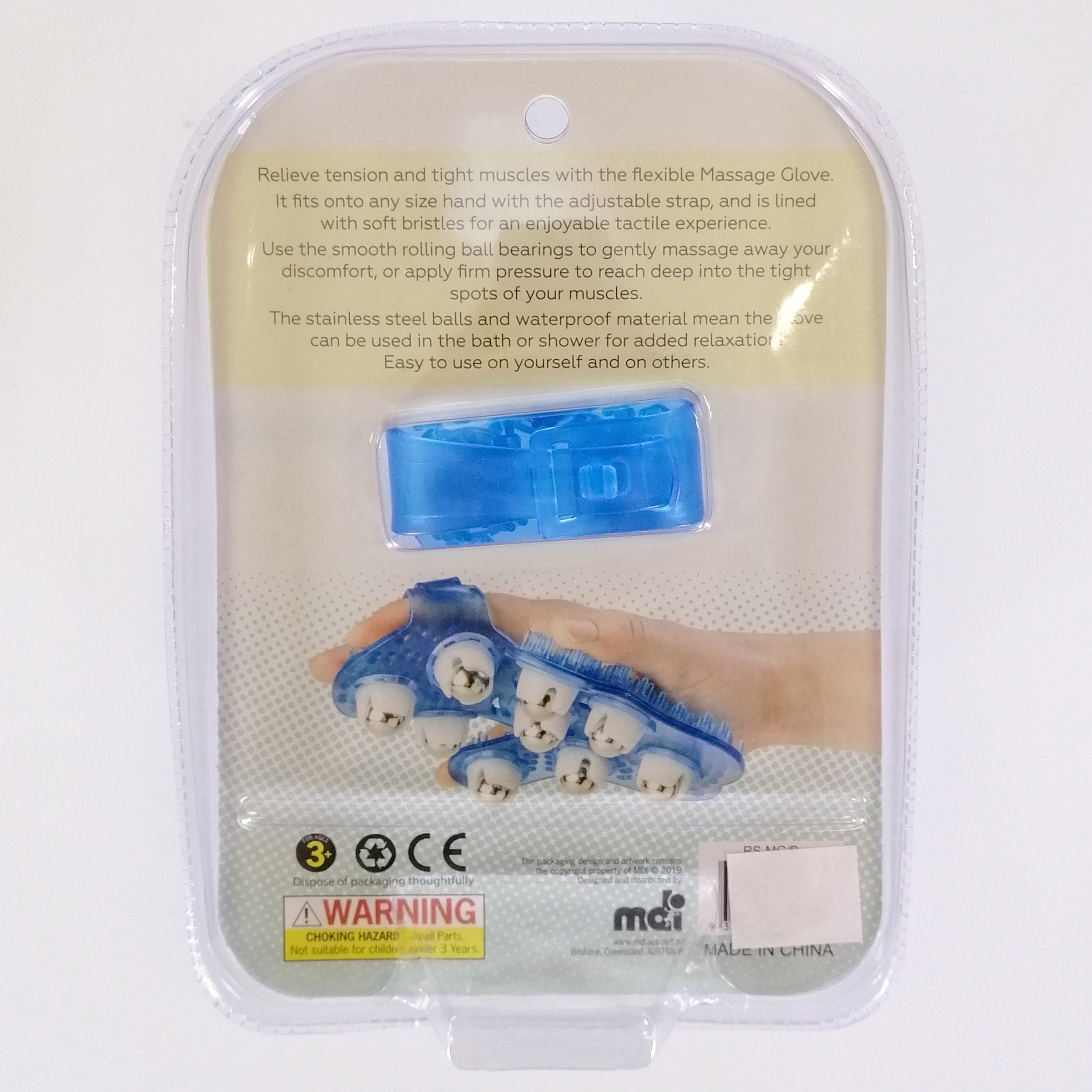 Blue Massage Glove