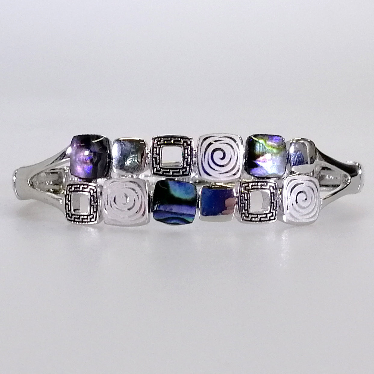 Kiwicraft - Paua & Silver Look Bracelet