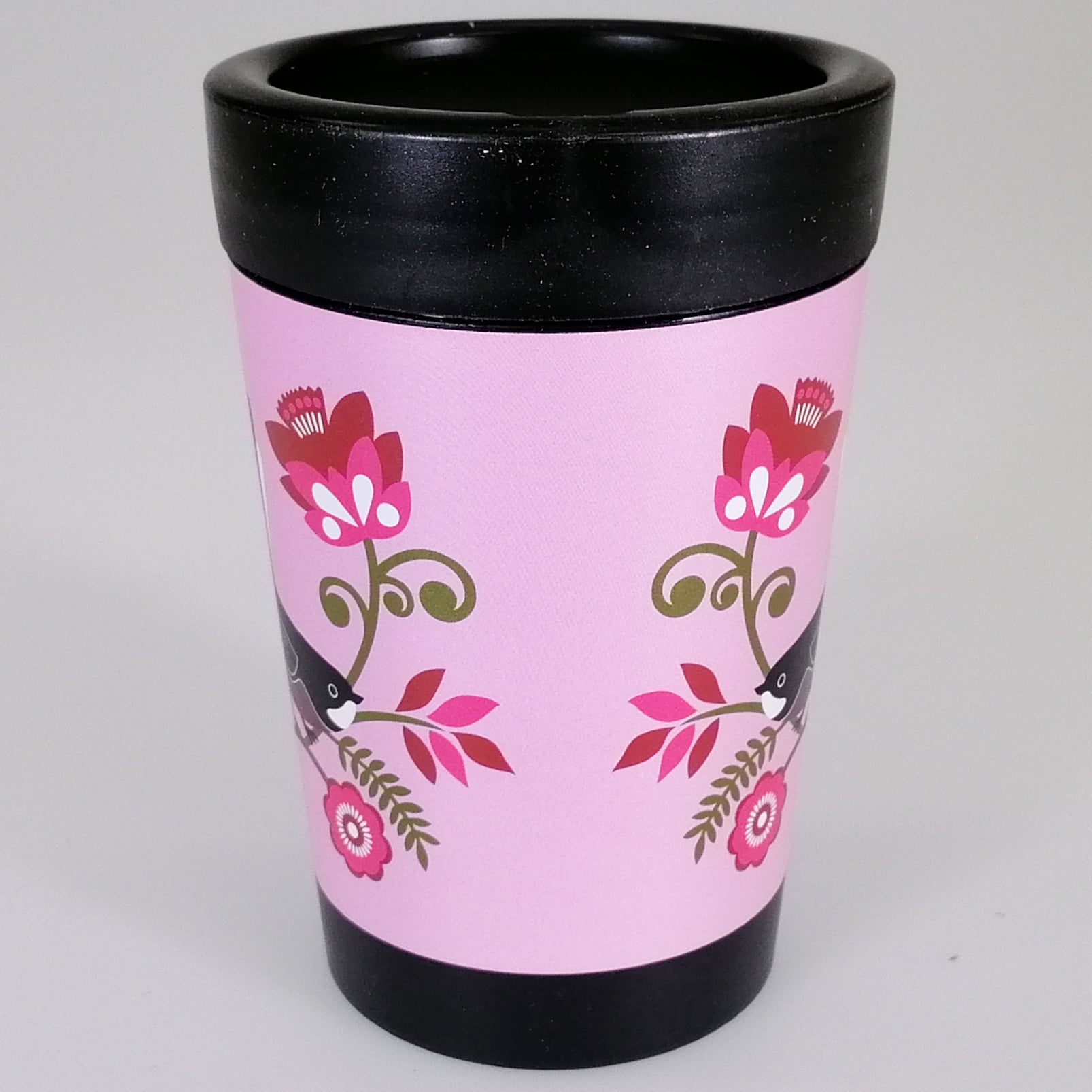 Reusable Coffee Cup - Pink Fantail