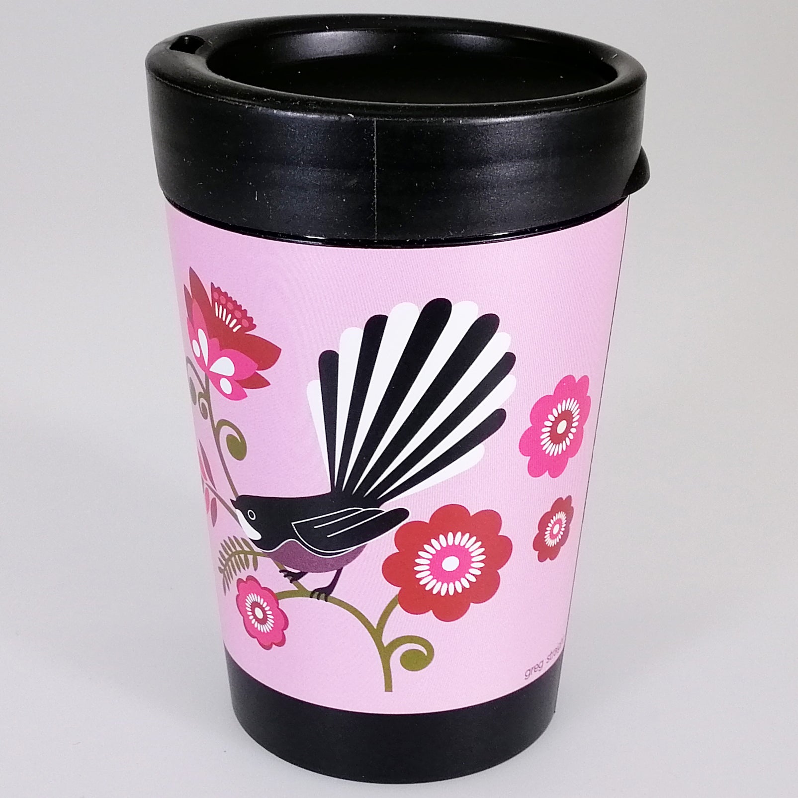 Reusable Coffee Cup - Pink Fantail