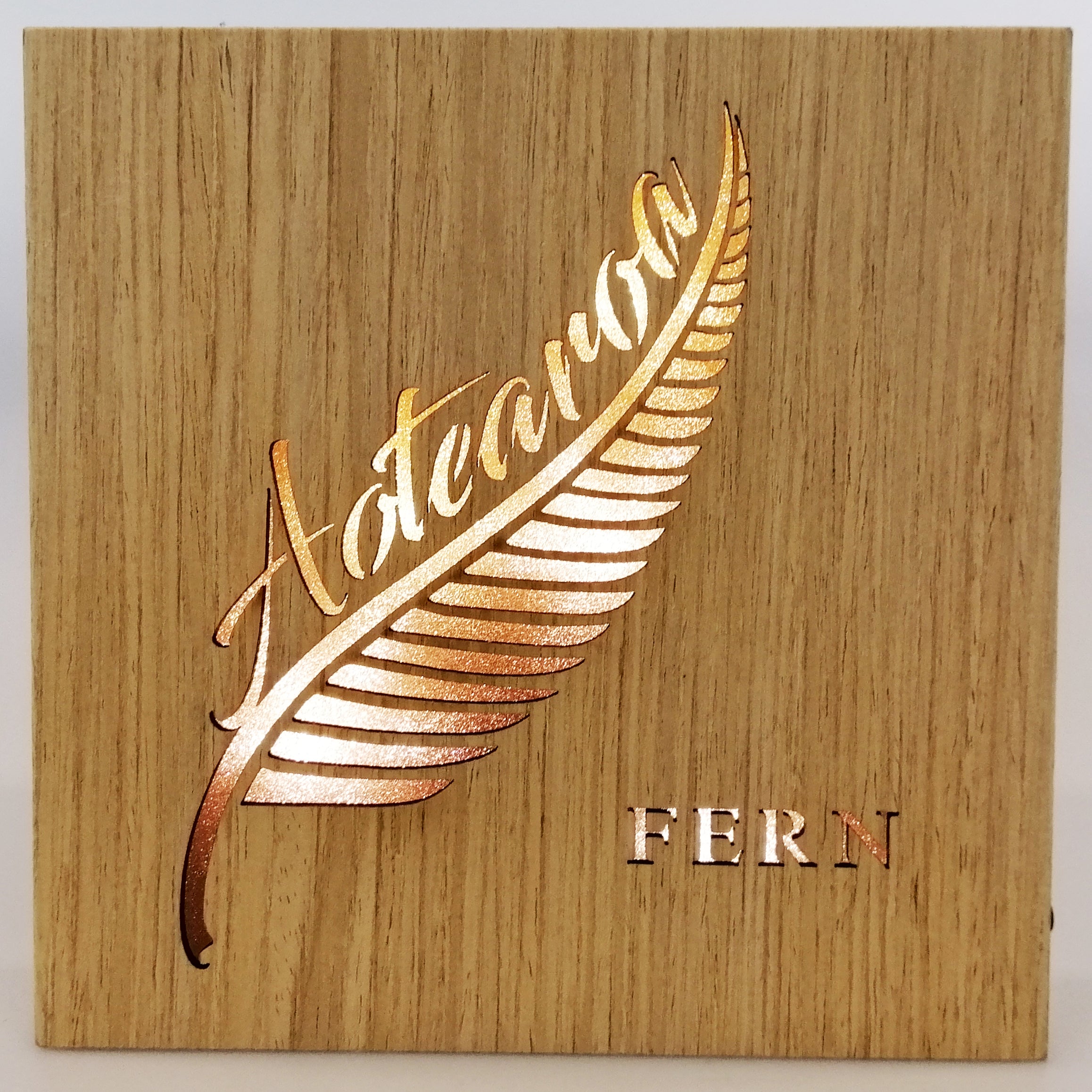 LED Kiwiana Block - 'Aotearoa Fern'