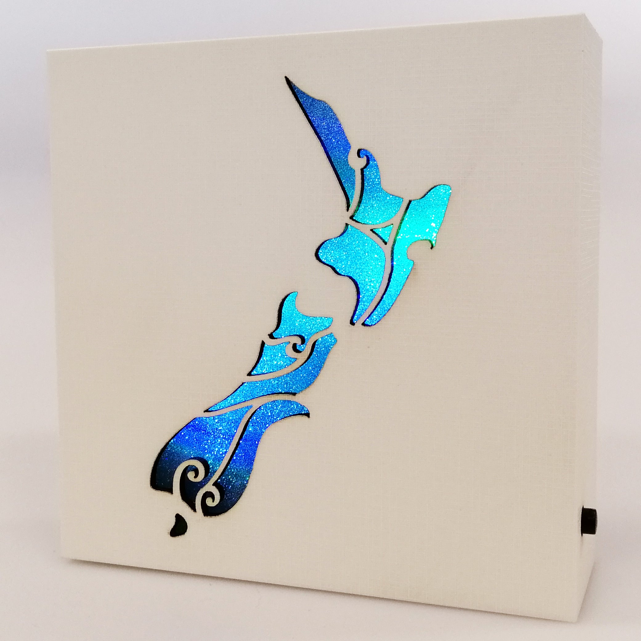 LED Kiwiana Block - 'New Zealand Map' - Colour Changing IMPERFECT