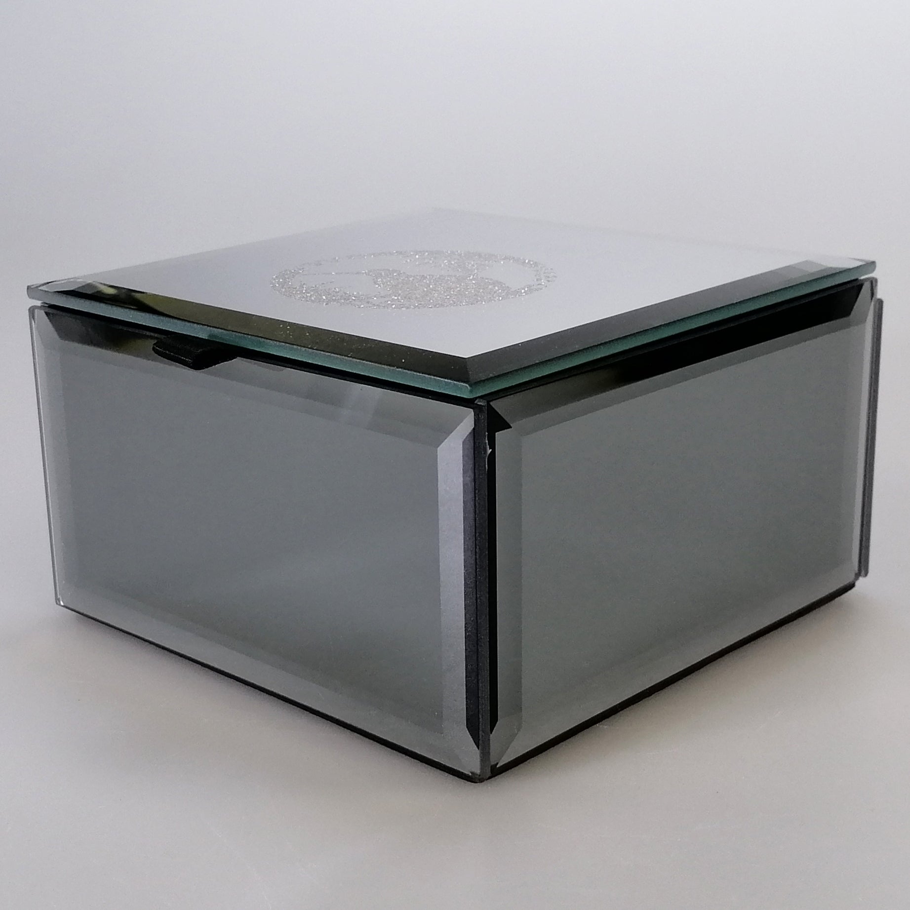 Mirror Multi-Crystal Kiwi Medium Trinket Box