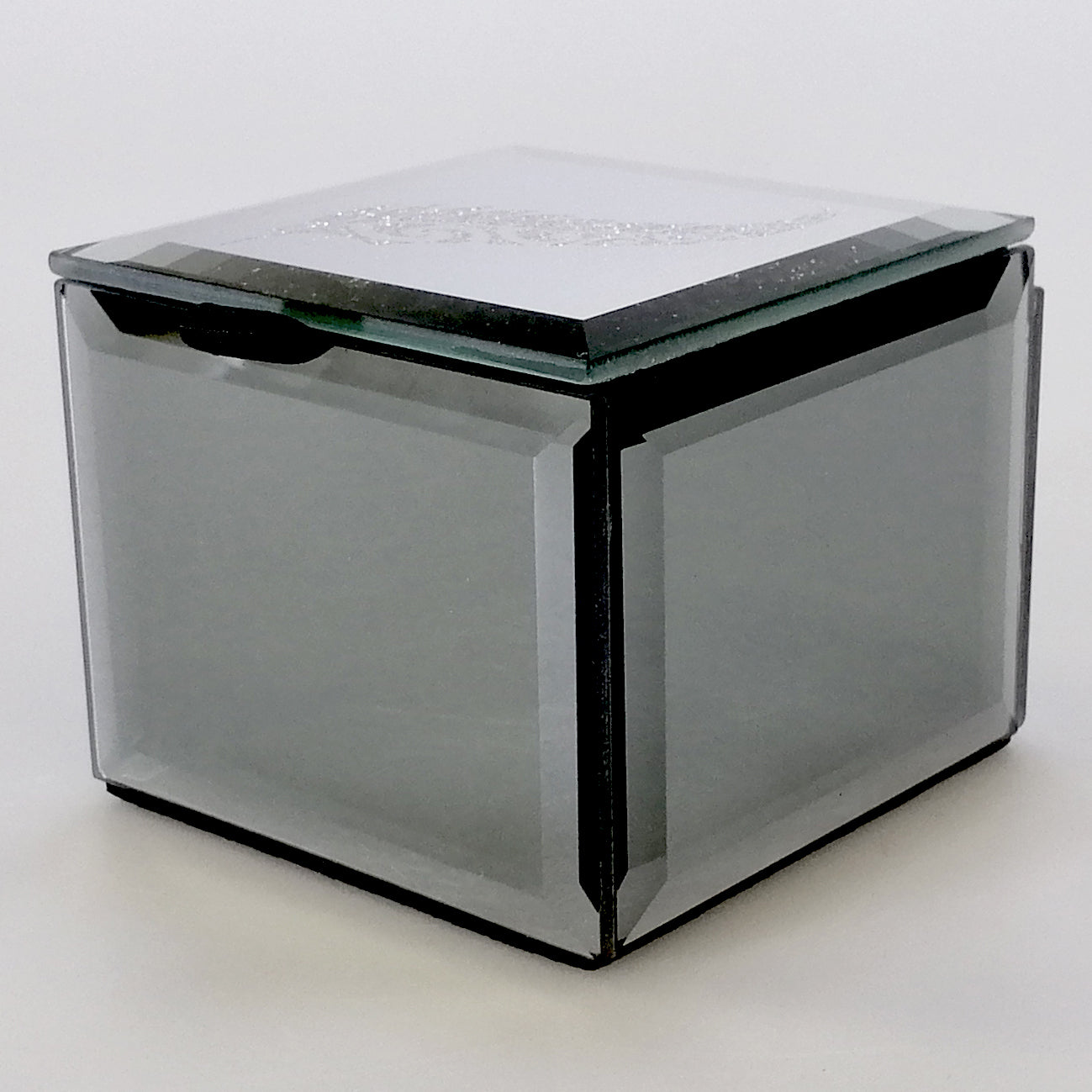 Mirror Multi-Crystal Fern Trinket Box