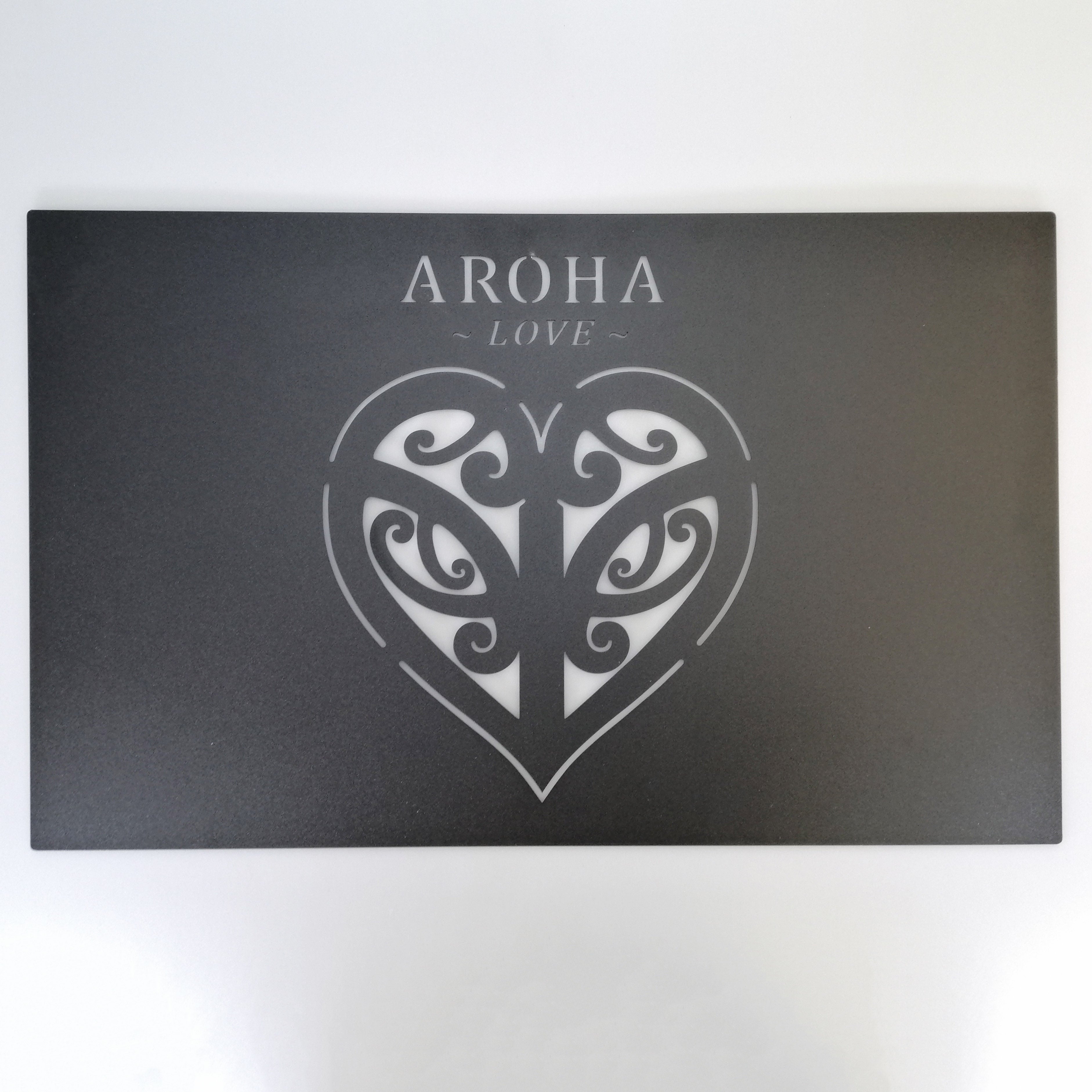 AROHA - Love' Metal Plaque Sign