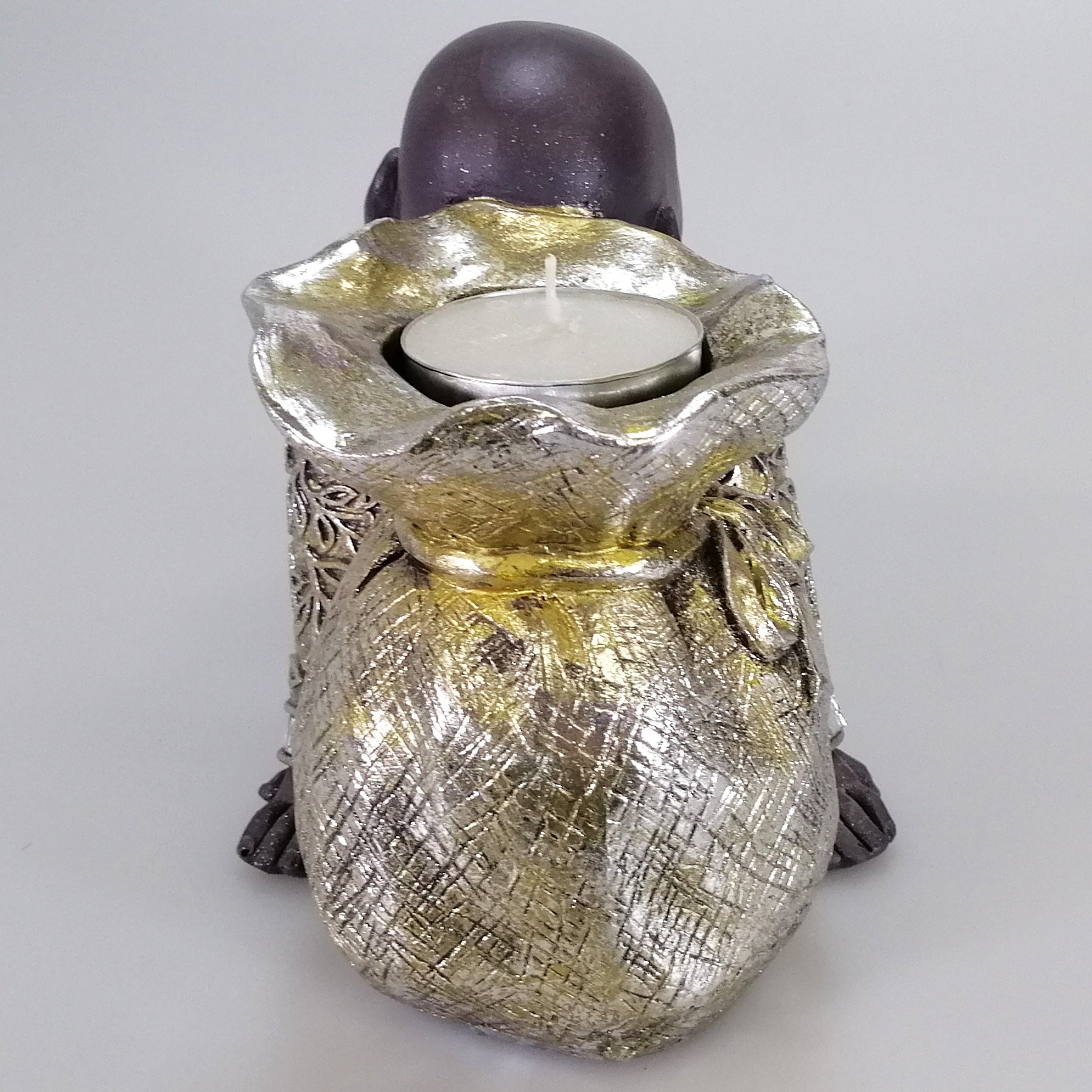 Fat Buddha with Sack Tealight Holder