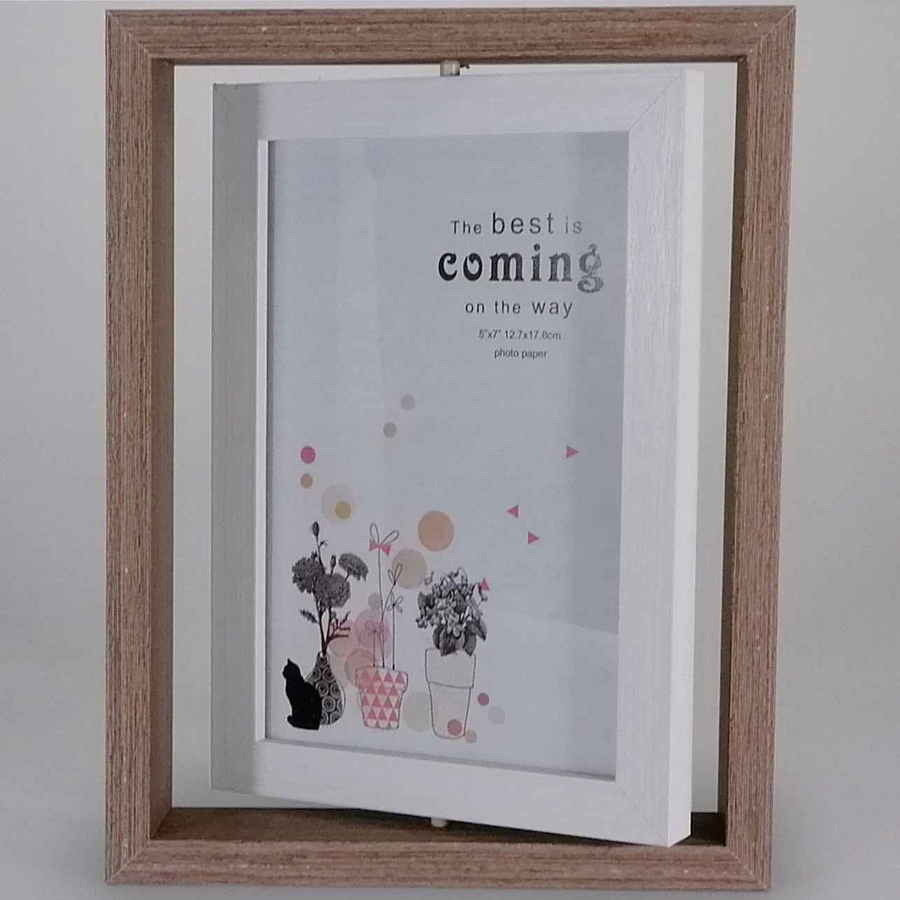 Brown Spin Photo Frame - 5"x 7"