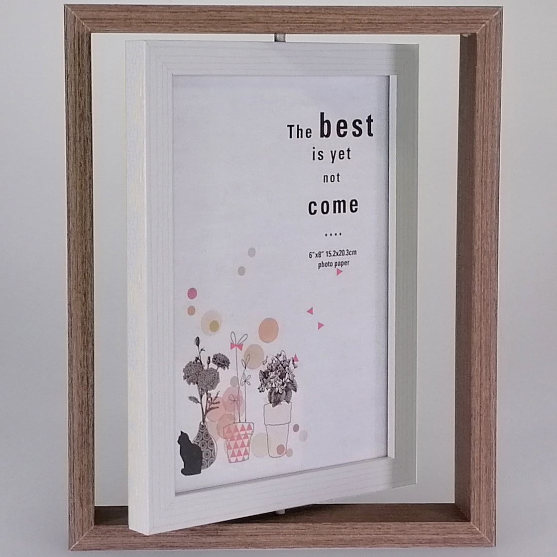 Brown Spin Photo Frame - 6"x 8"