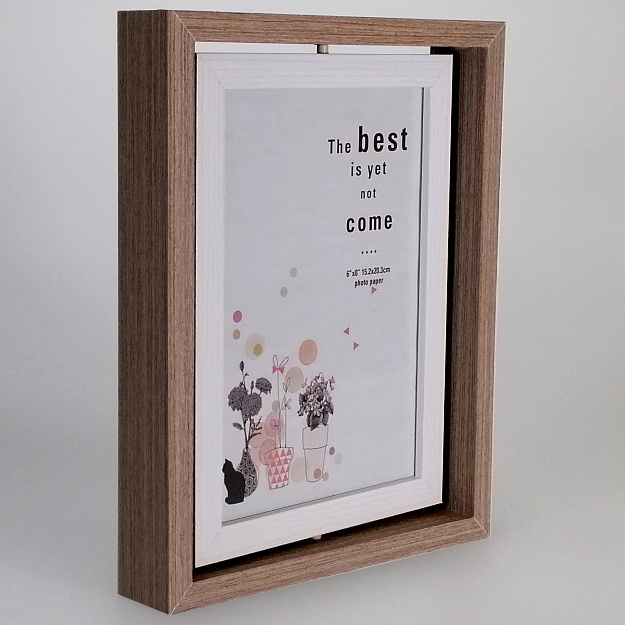 Brown Spin Photo Frame - 6"x 8"