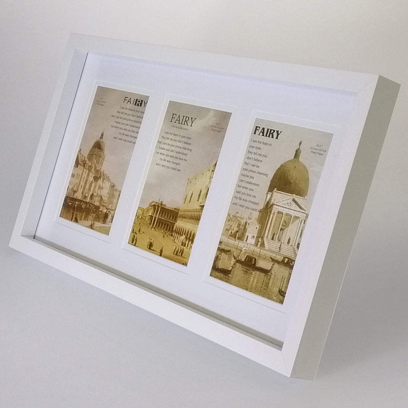 Triple Cream Bevel Photo Frame - 4"x 6"