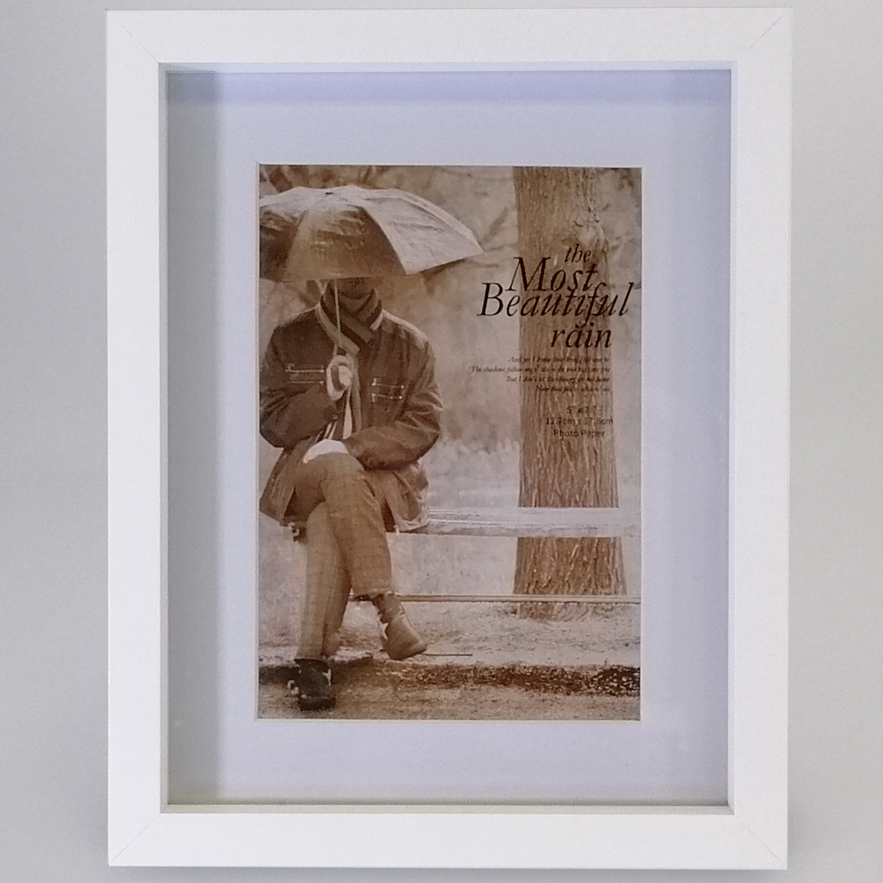 Cream Bevel Photo Frame - 5"x 7"
