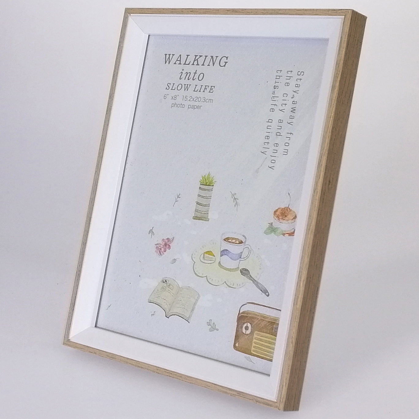 Light Grain Two-Tone Photo Frame - 6"x 8"