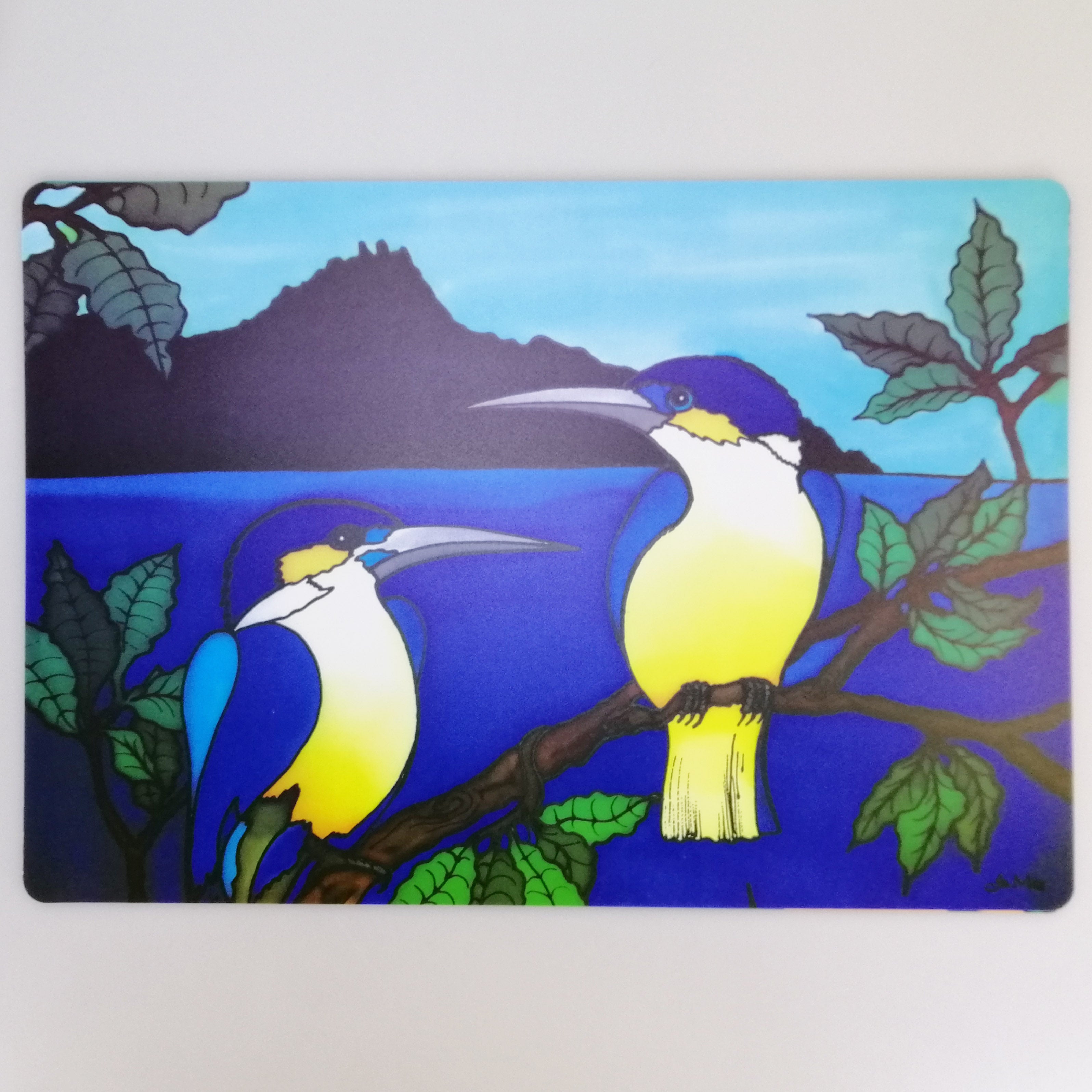 Plastic Placemats - Jo May Birds - Set of 4