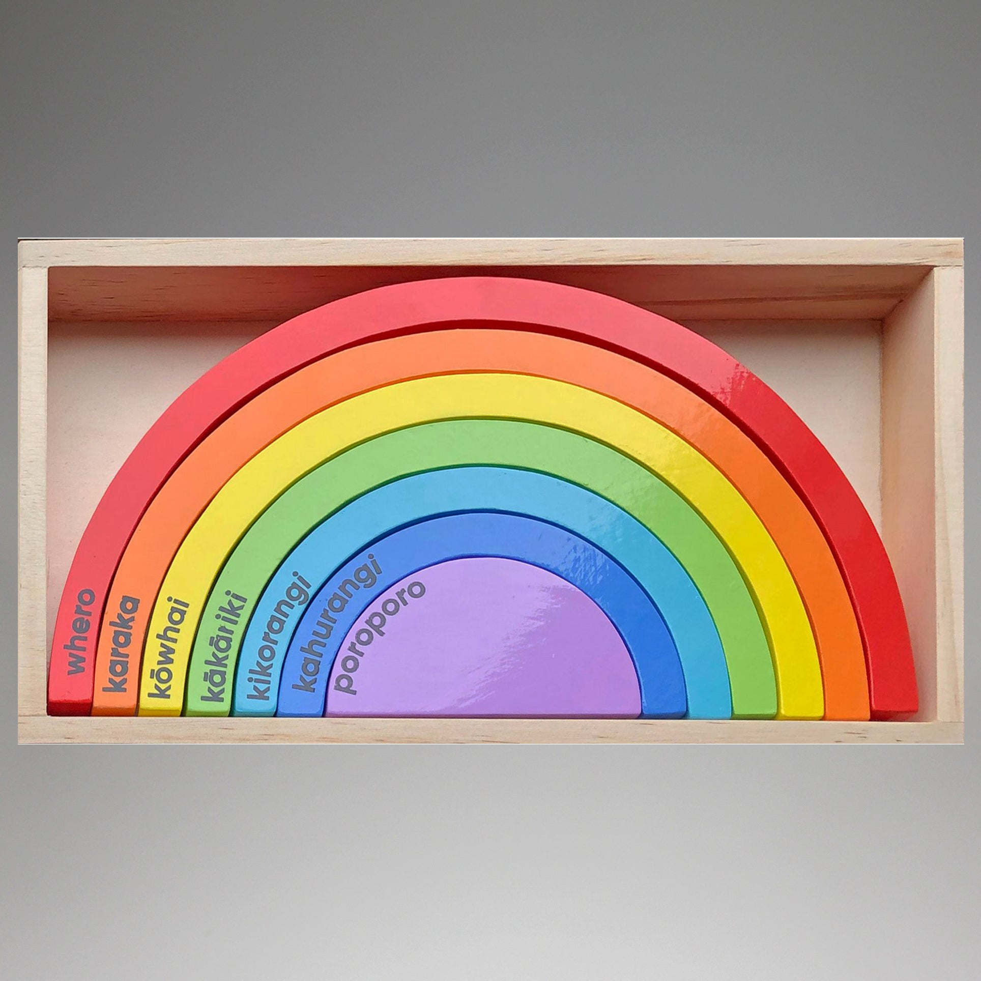 Te Reo Maori Rainbow Blocks