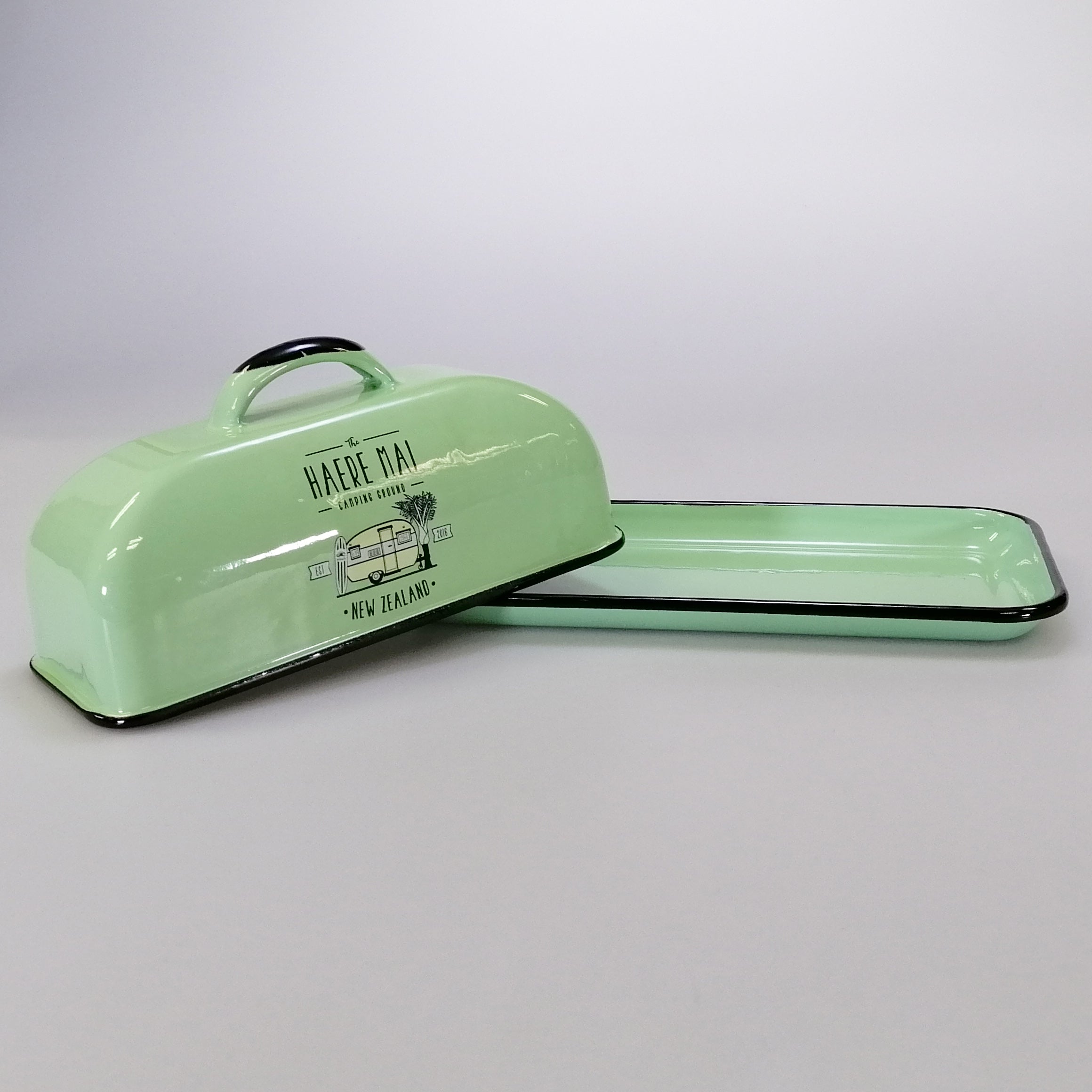 The Haere Mai Camping Ground - Green Butter Dish