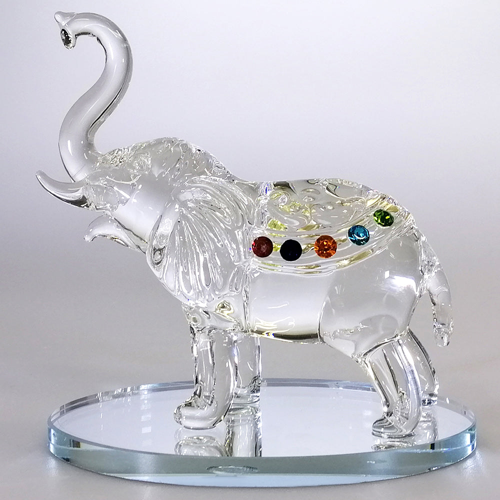 Clear Glass Elephant - Small