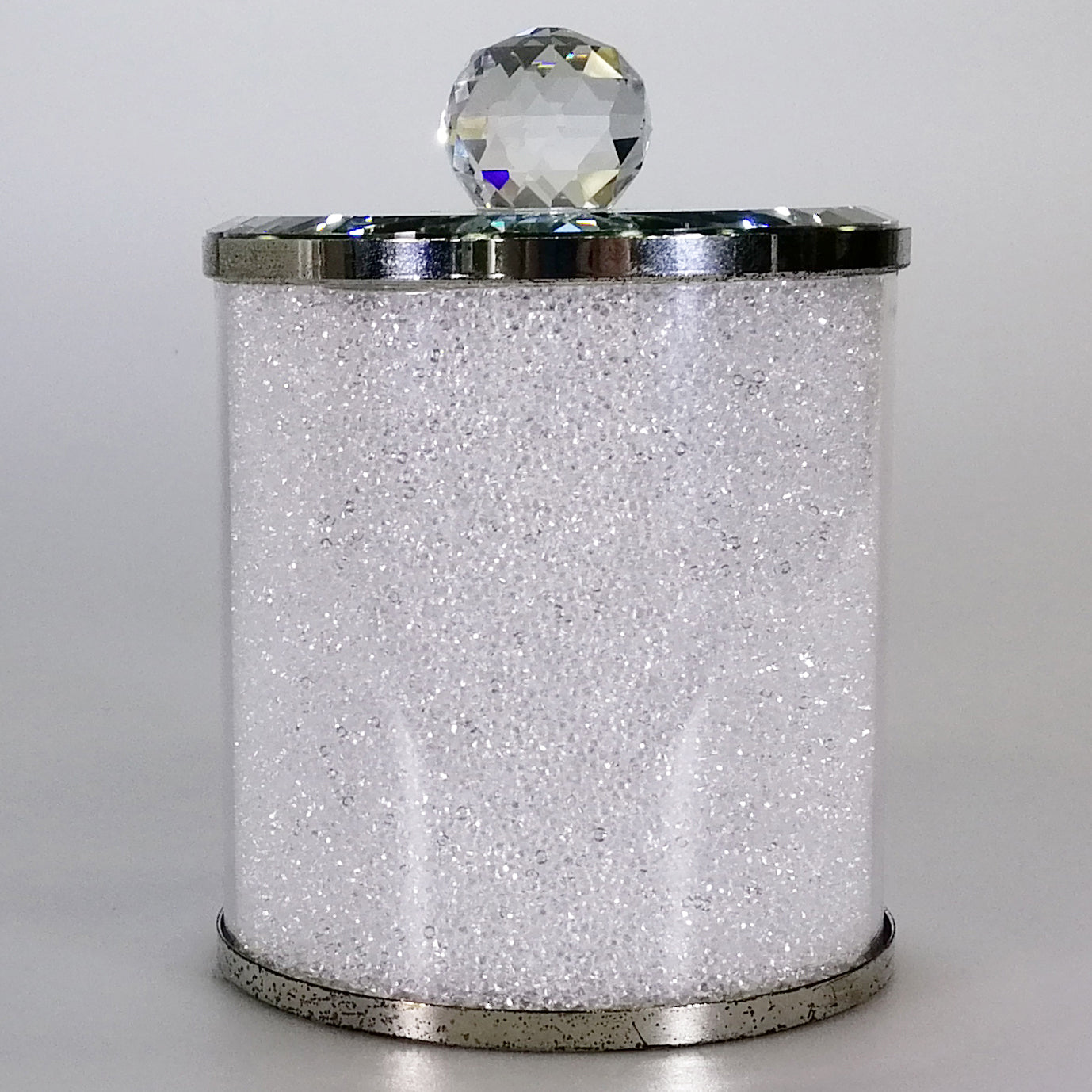 White Glass Canister
