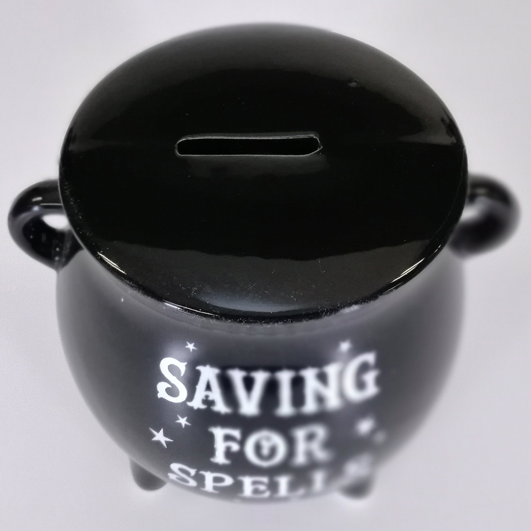 Saving for Spells' - Cauldron Money Box Piggy Bank