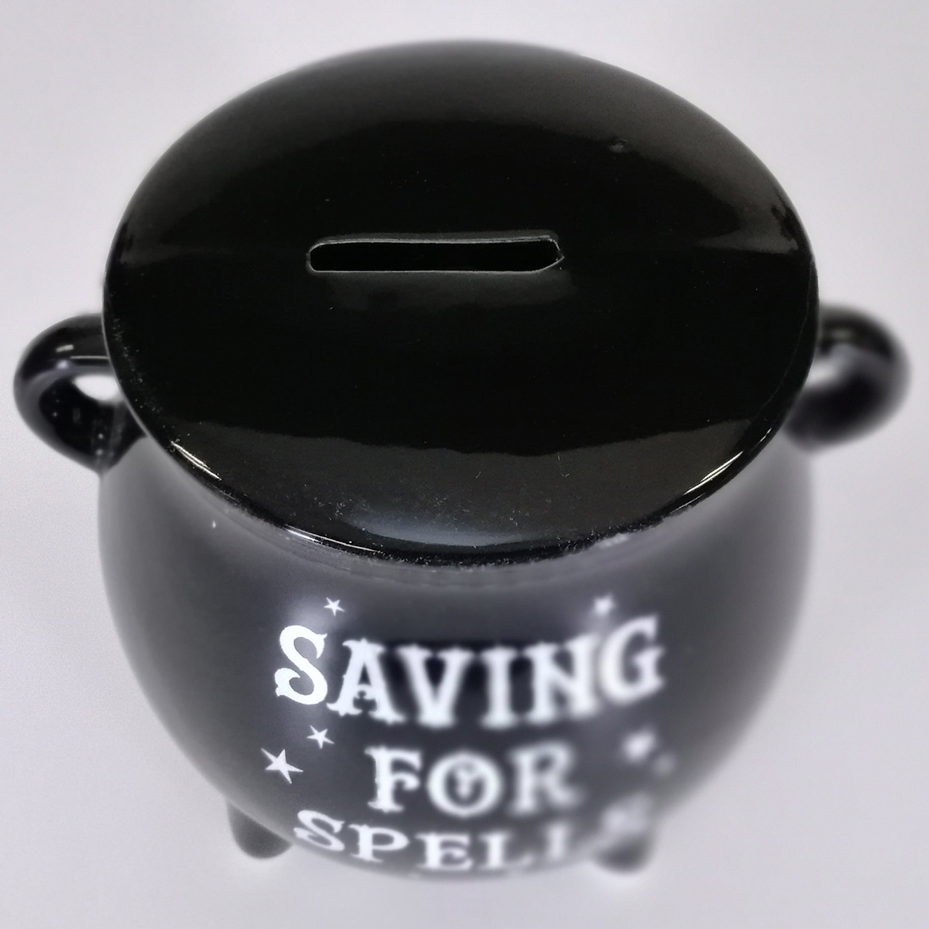 Saving for Spells' - Cauldron Money Box Piggy Bank