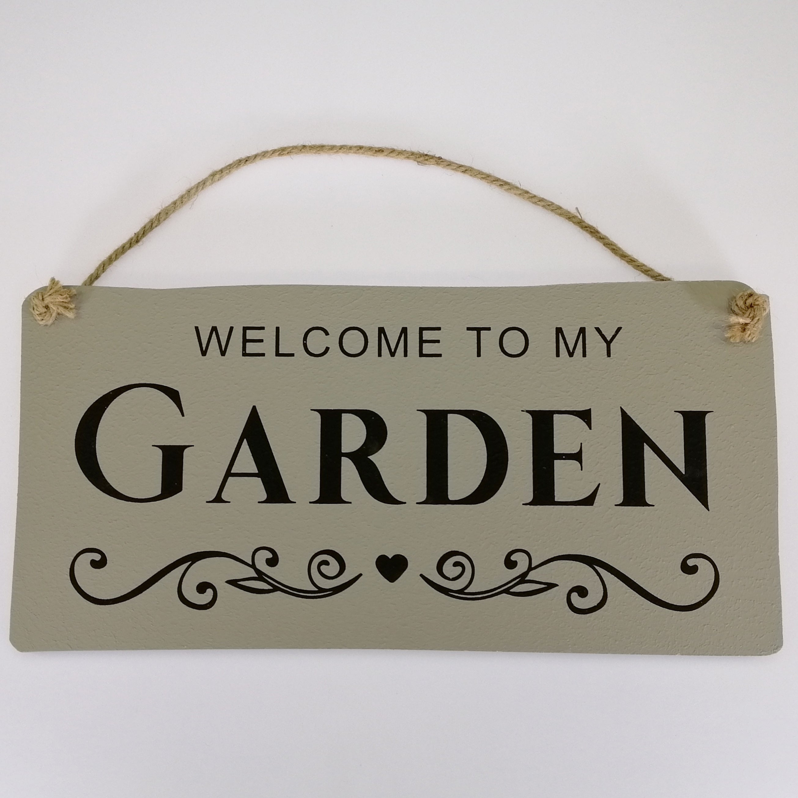 Welcome to my Garden' Rustic Plaque Sign
