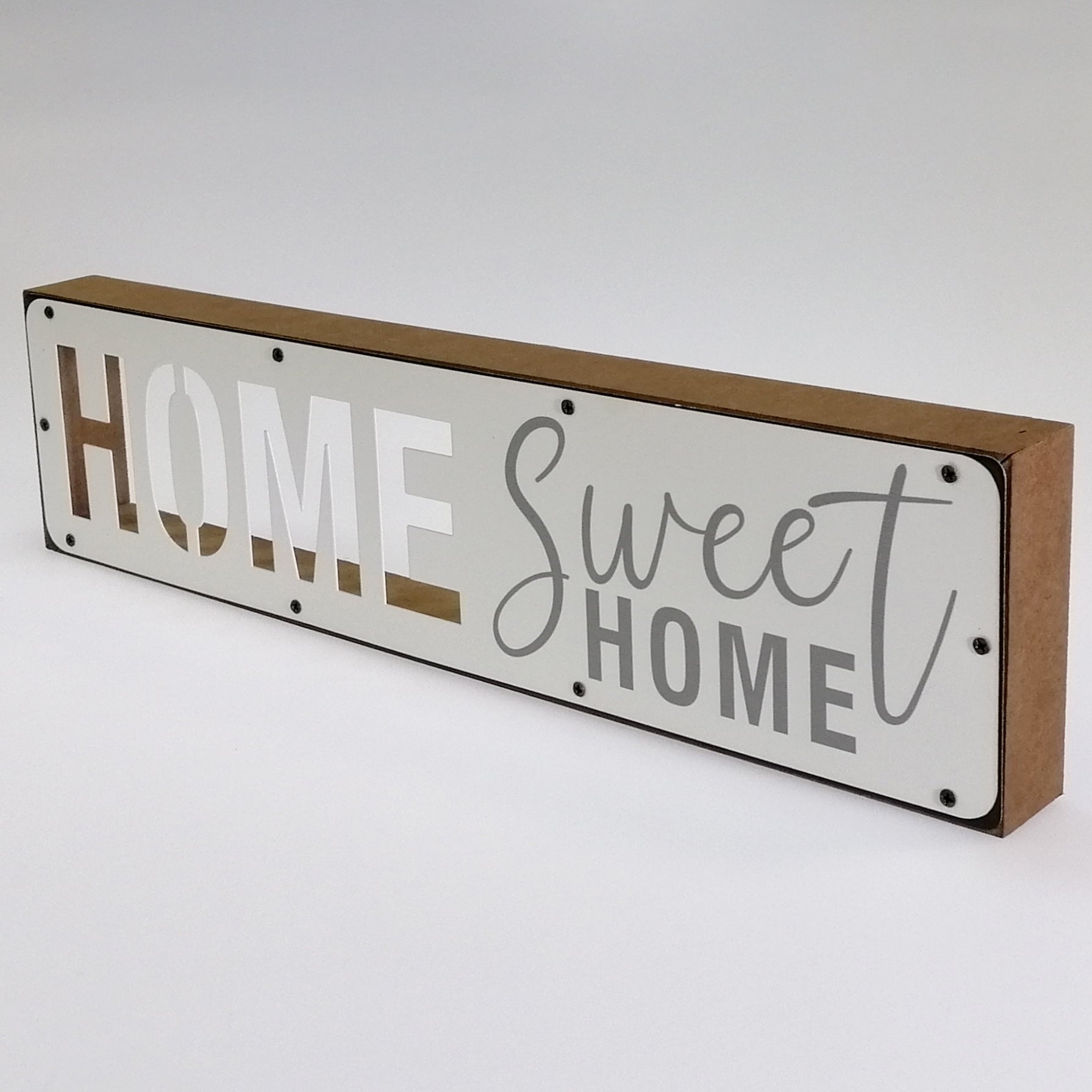 Home Sweet Home' Metal & Wood Plaque Sign