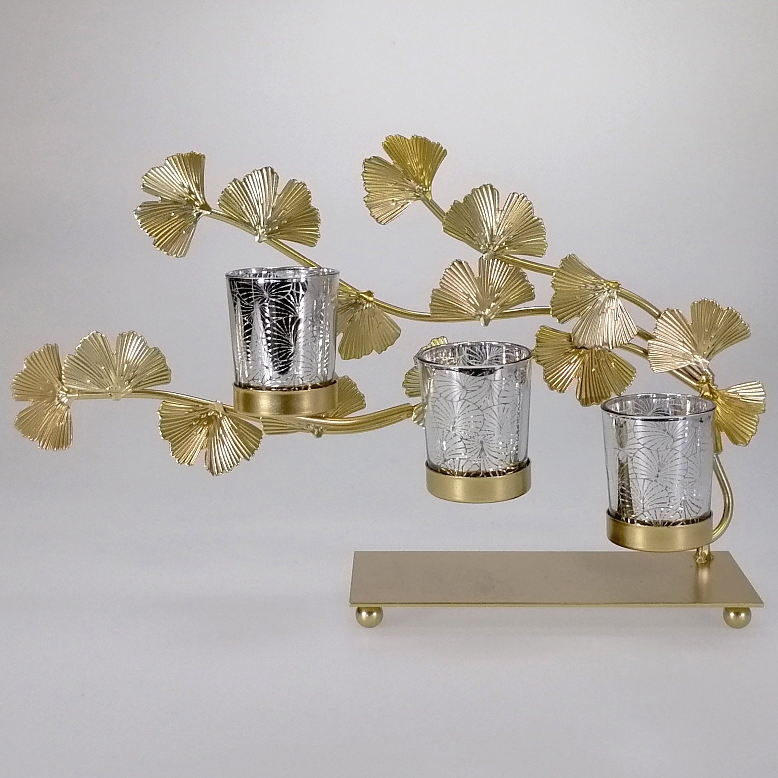 Golden Branch Tealight Holder