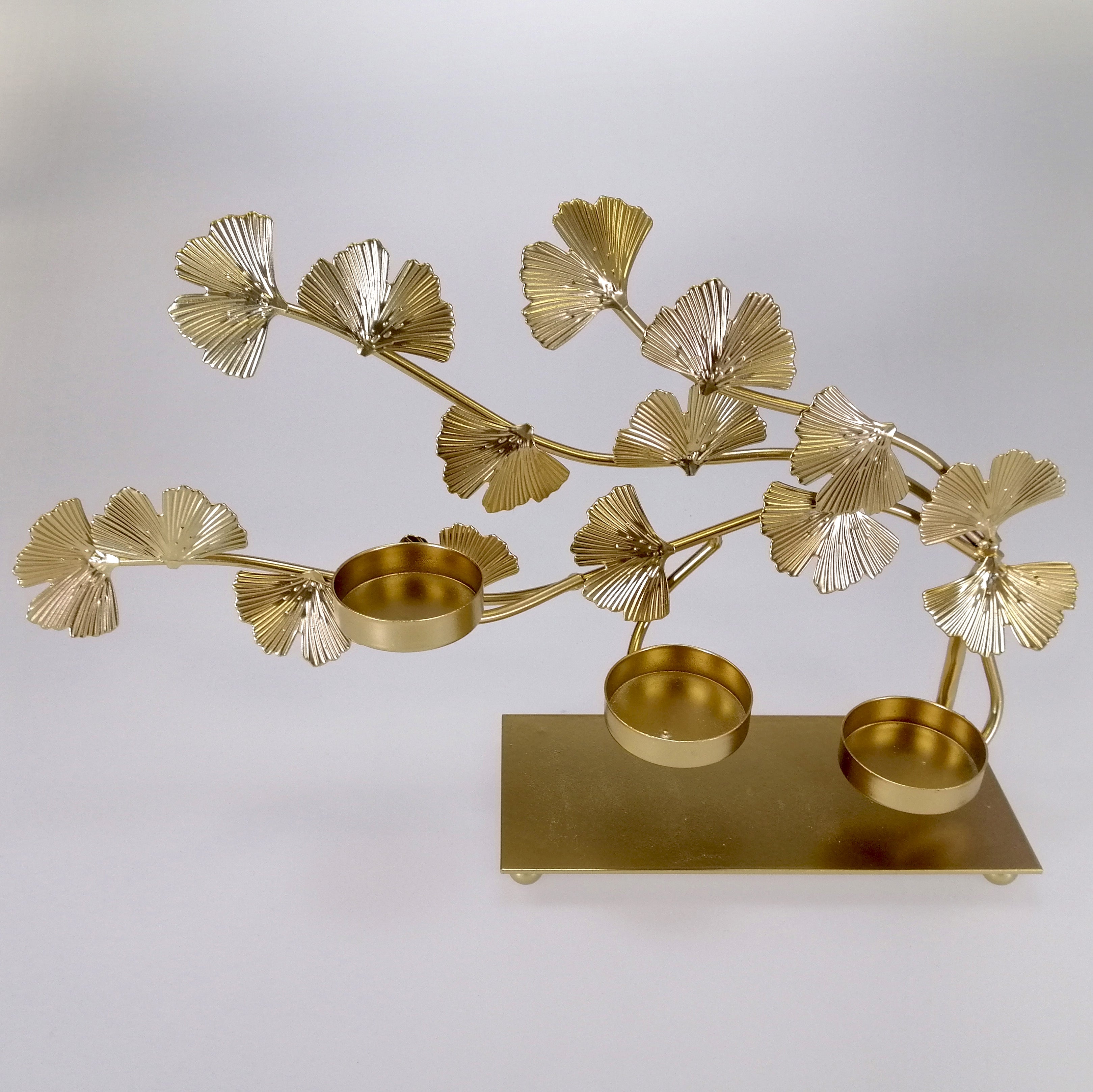 Golden Branch Tealight Holder