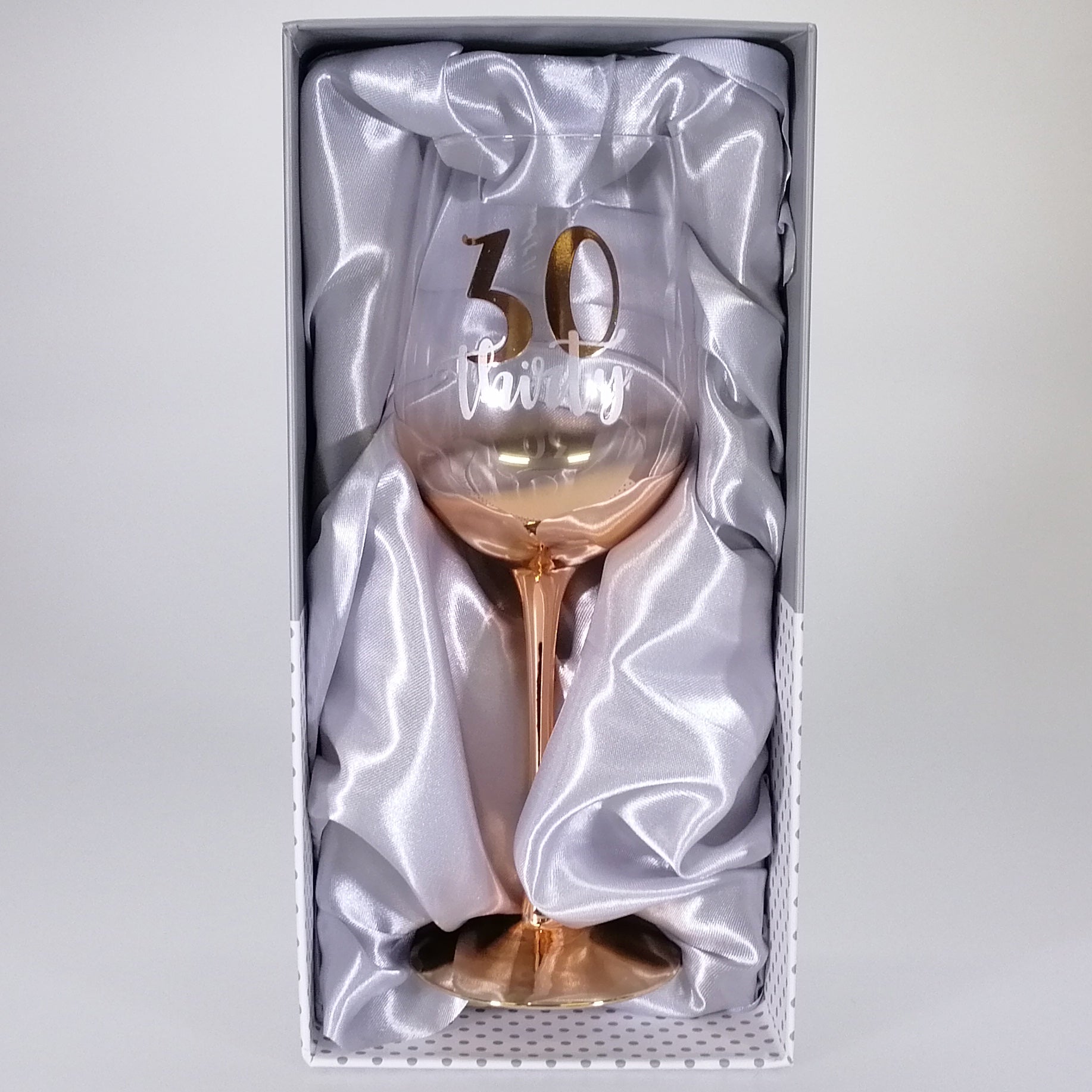 30th birthdays Gold Ombre Wine Glass