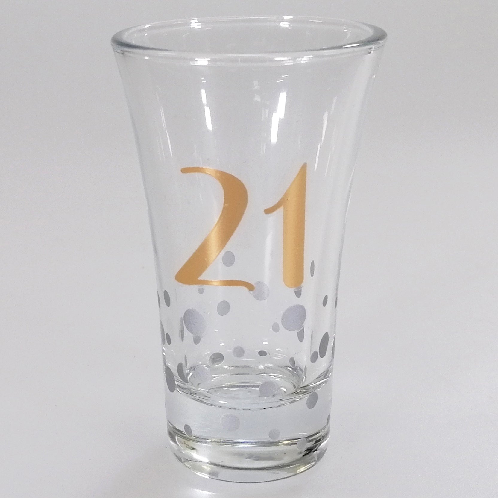 Rose Gold Skinny Shot Glass - 21st