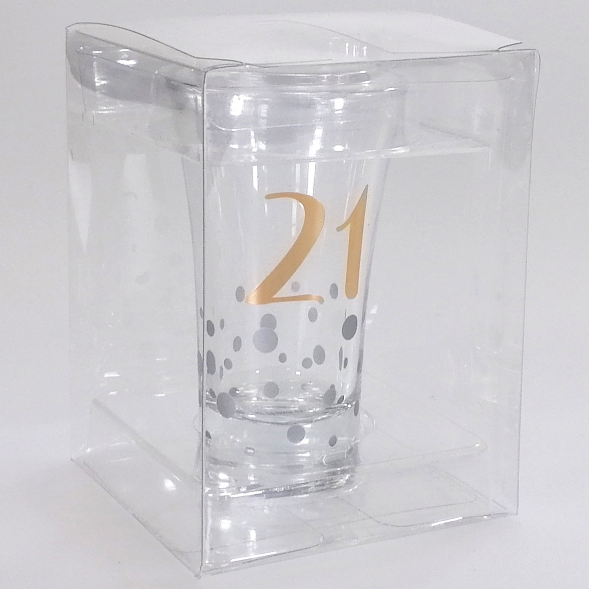 Rose Gold Skinny Shot Glass - 21st
