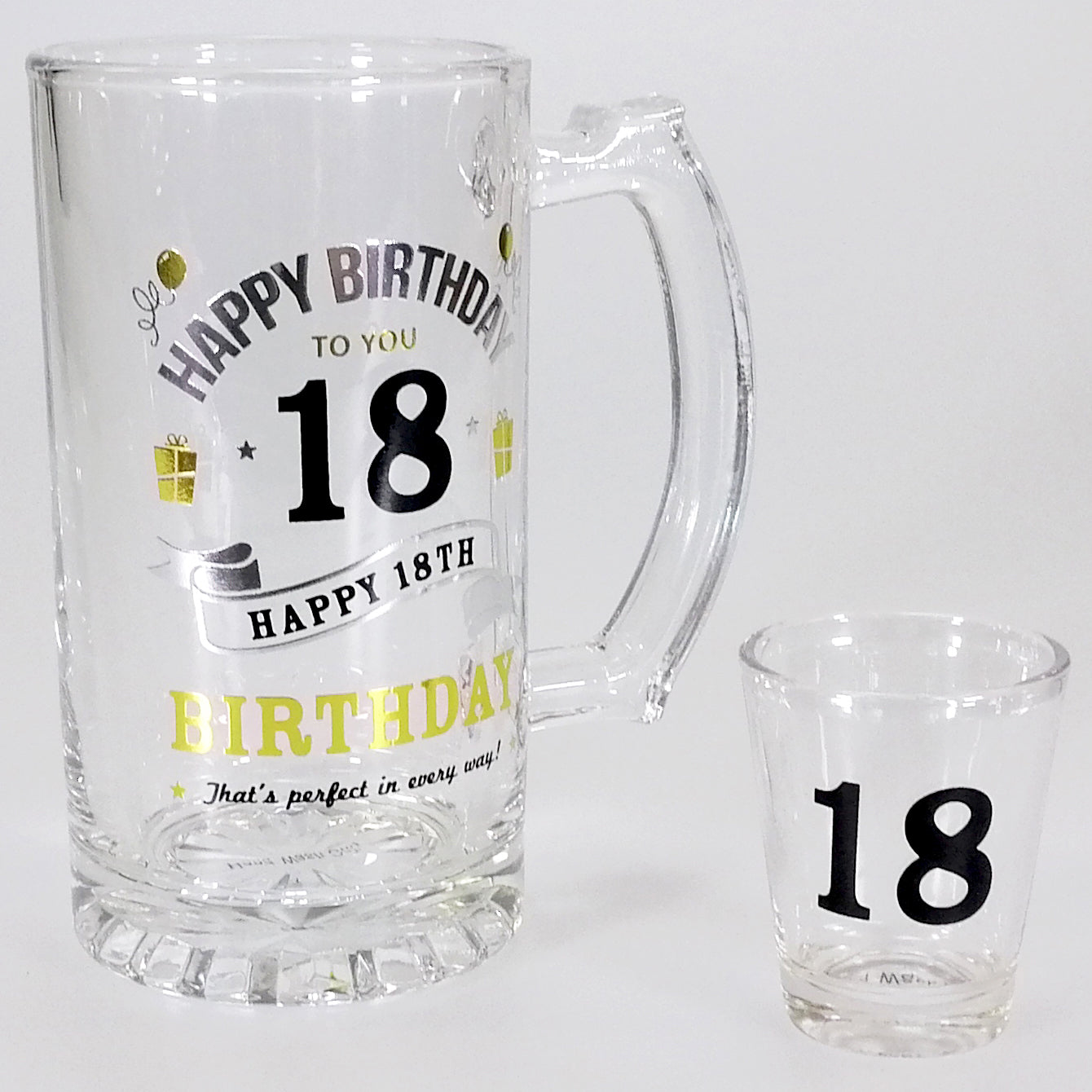 18th Birthday Shot & Stein Boxed Set