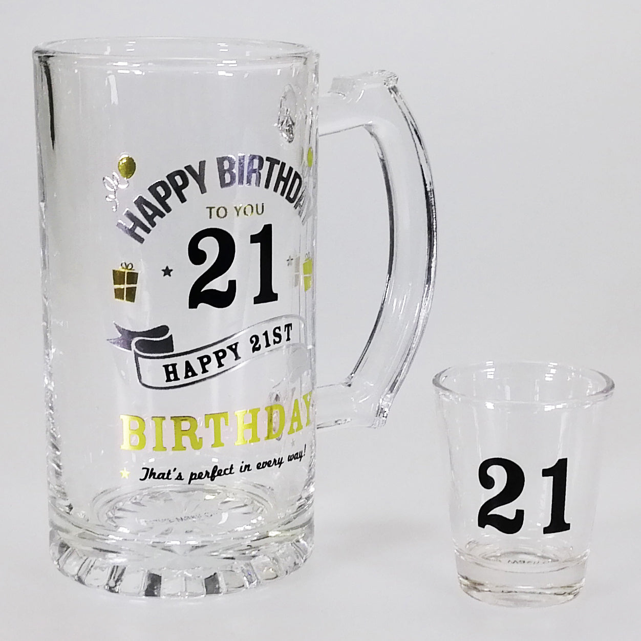 21st Birthday Shot & Stein Boxed Set