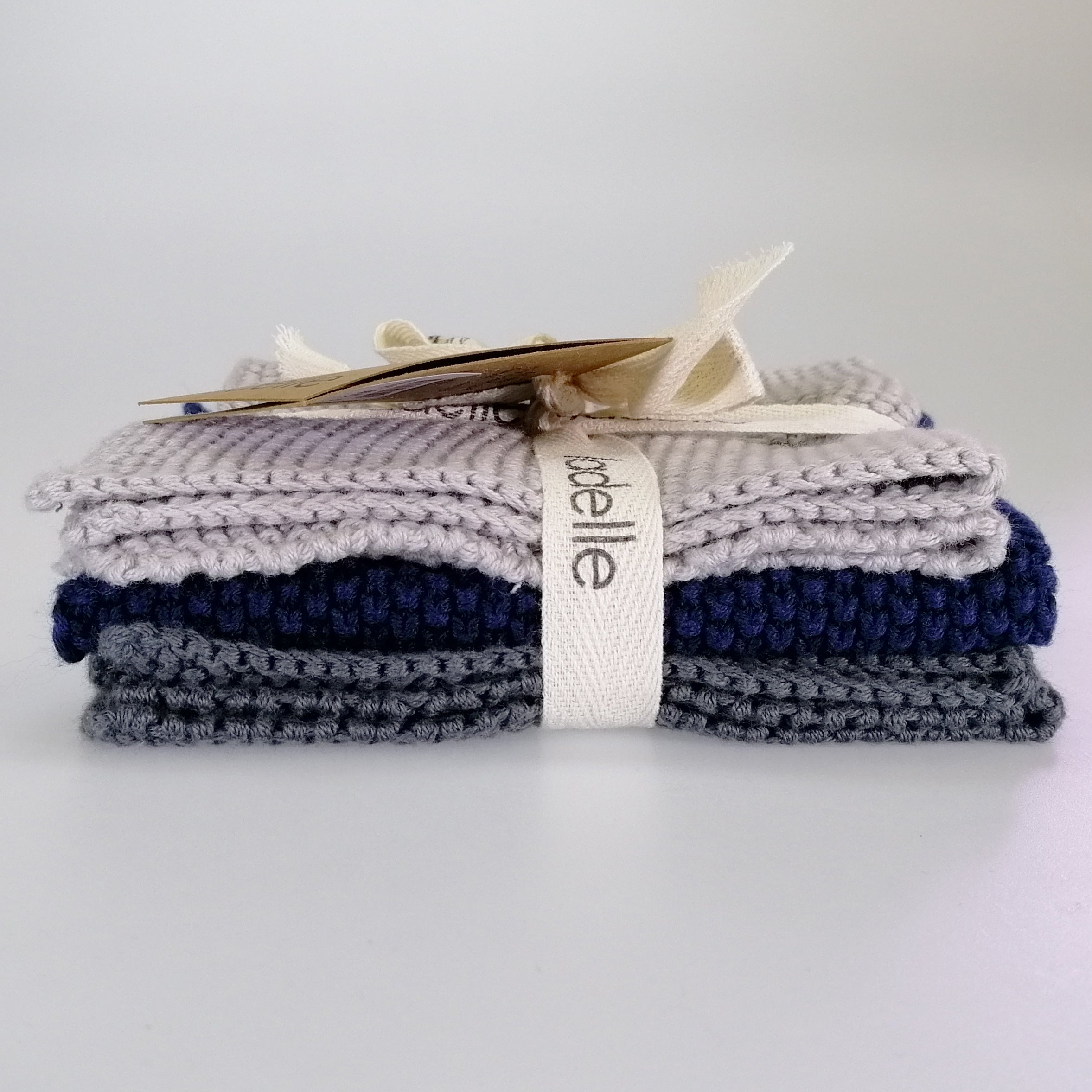 Eco Dish Cloths Set of 3 - Navy