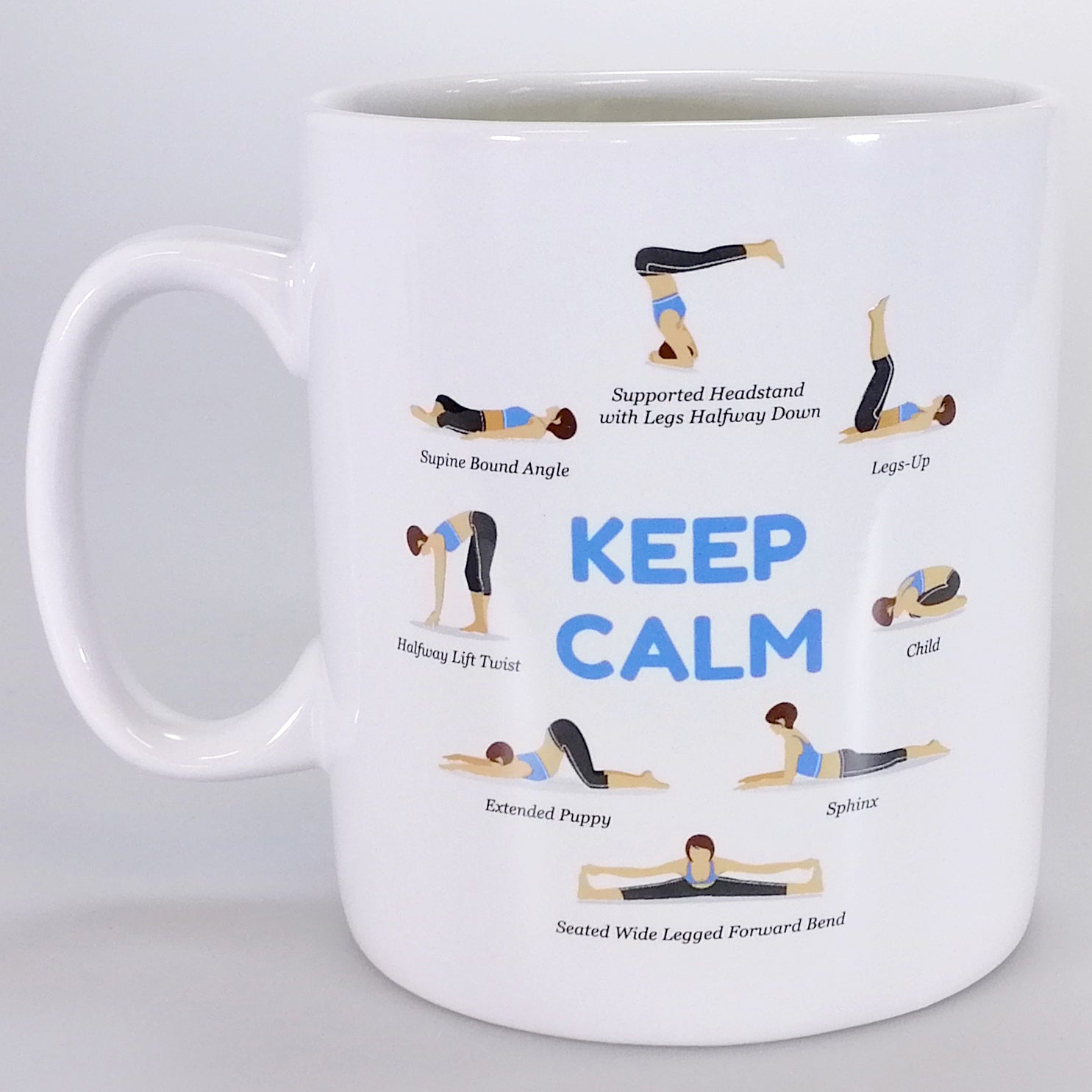 Yoga Poses Giant Mug - 900ml