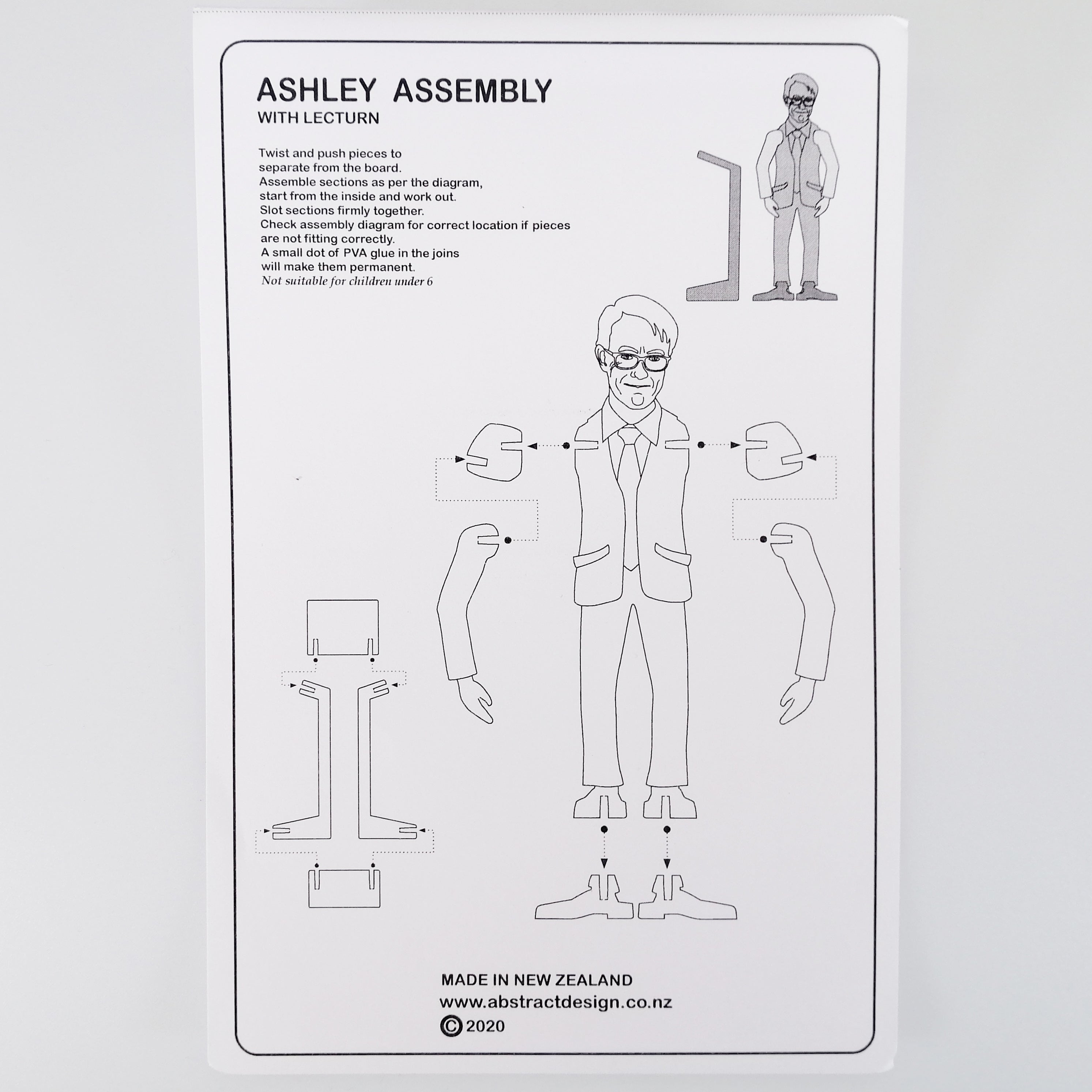 Ashley' Laser-Cut Wooden Model with Lectern