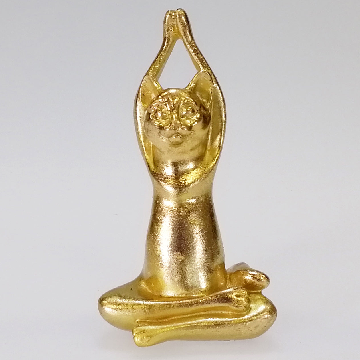 Yoga Cat - Gold Paint