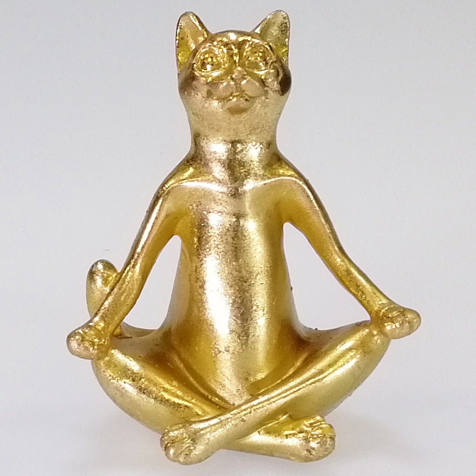 Yoga Cat Statue