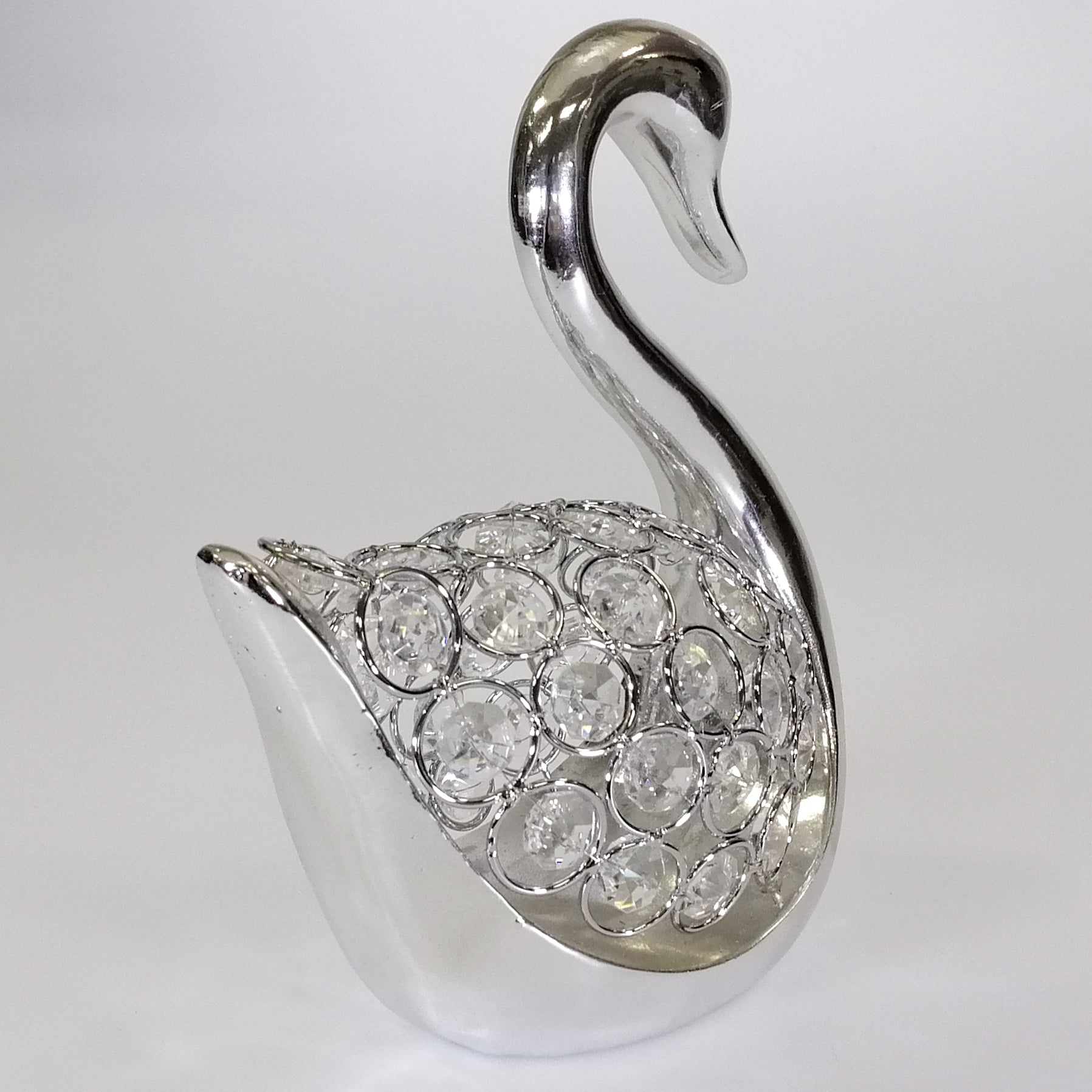 Electroplated Bling Swan Ornament