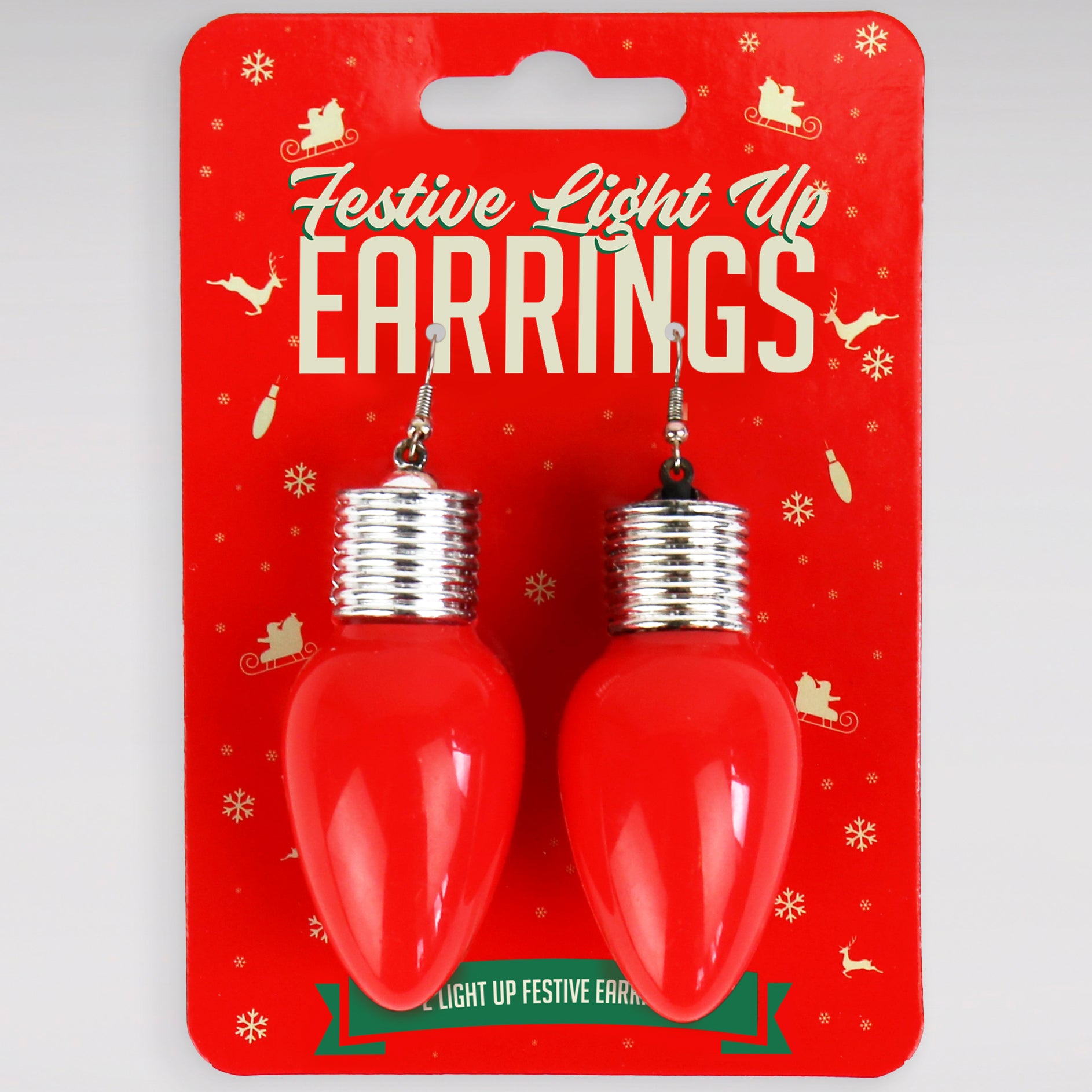 Festive Light Up Christmas Earrings